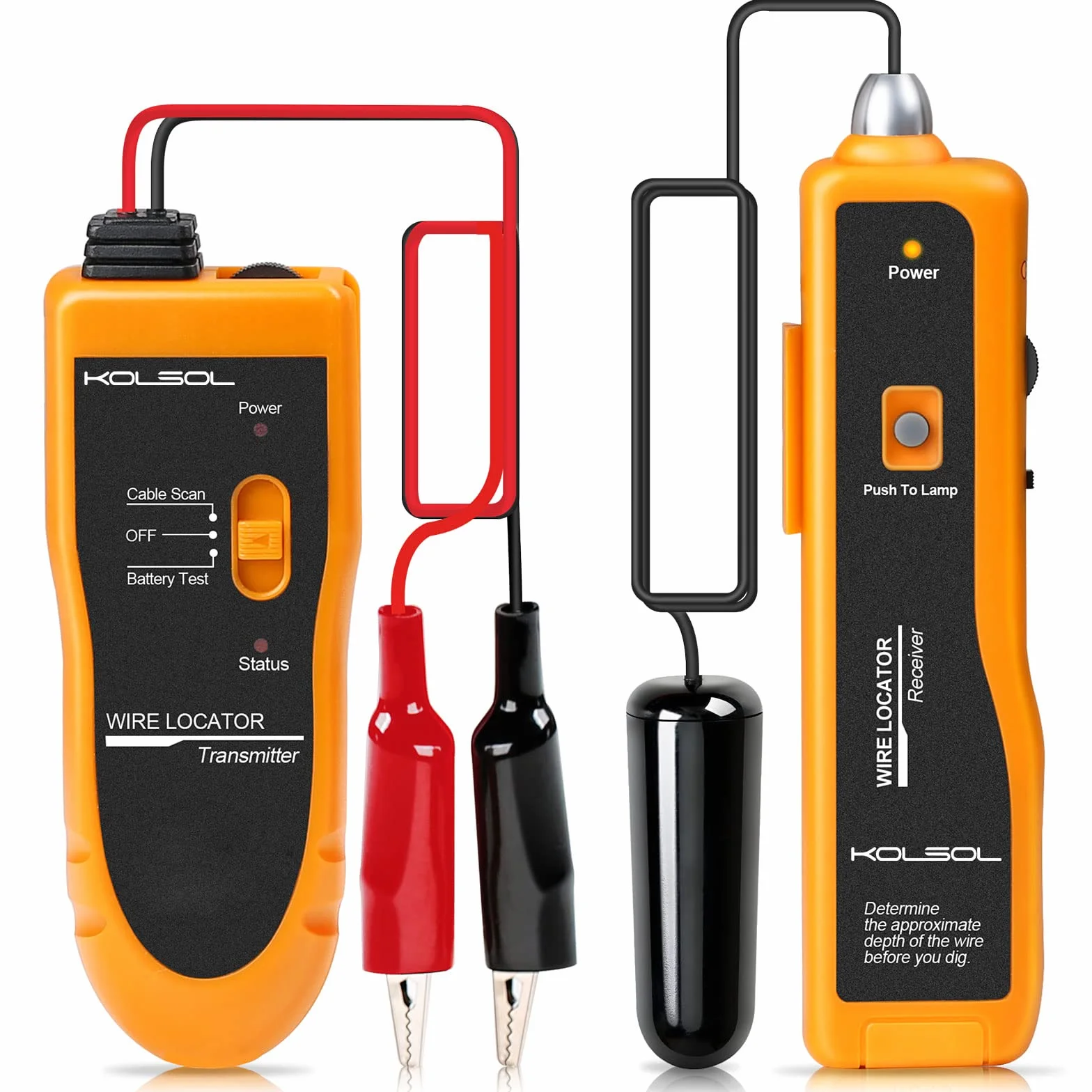 Localisateur de câbles souterrains F02 Wire Tracker testeur de câbles 2-3 pieds 1000 pieds