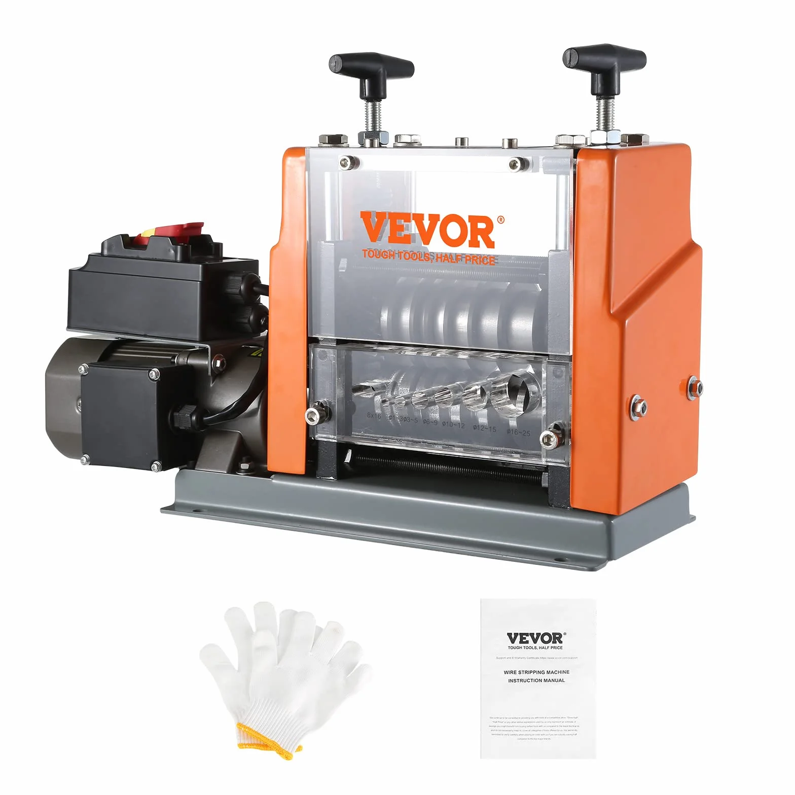 VEVOR Machine à Dénuder Électrique 1,5-25 mm 60 W Dénudeur Câble Auto Motorisé
