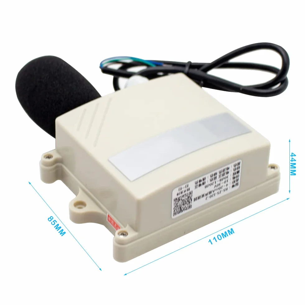 Toplionace Compteur de Bruit IP65 30-120DB Capteur Sonore Surveillance en Ligne Détecteur de Niveau Sonore RS485