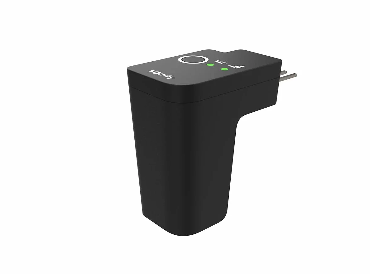 Somfy Capteur de consommation connecté Zigbee Mesure électrique compteur Linky TaHoma switch