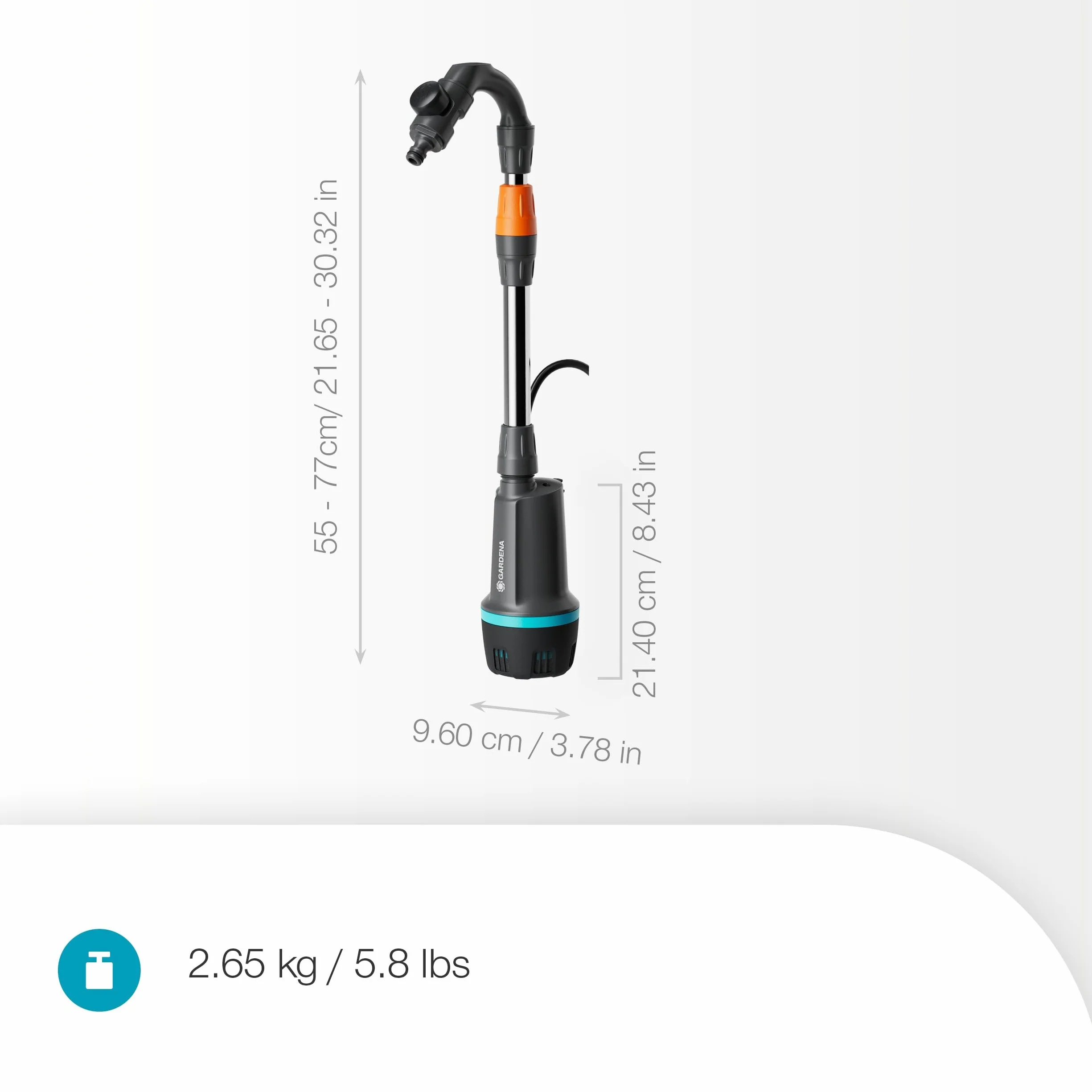 Gardena Pompe à eau automatique 18V P4A 2400 ComfortAutomatic Arrosage programmé