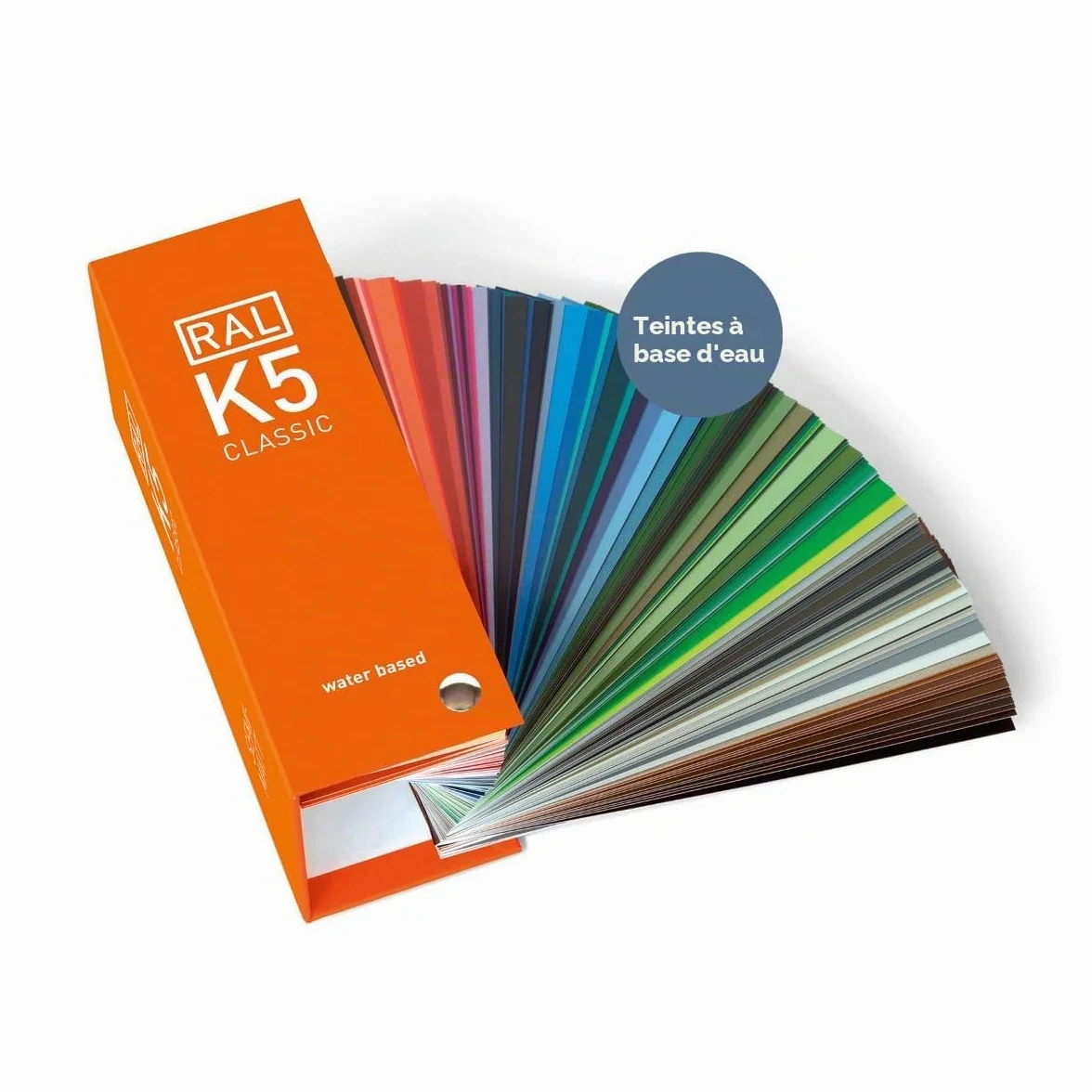 RAL K5 nuancier de couleur, 216 échantillons satinés pleine page, 8 langues