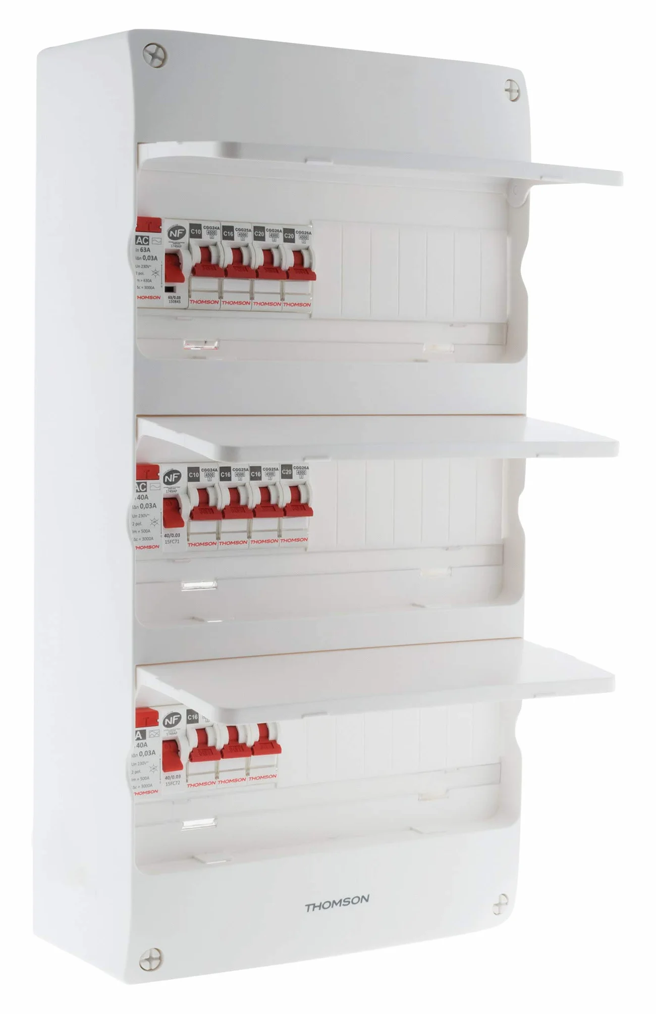Thomson Coffret électrique 3 rangées 39 modules Idéal T4