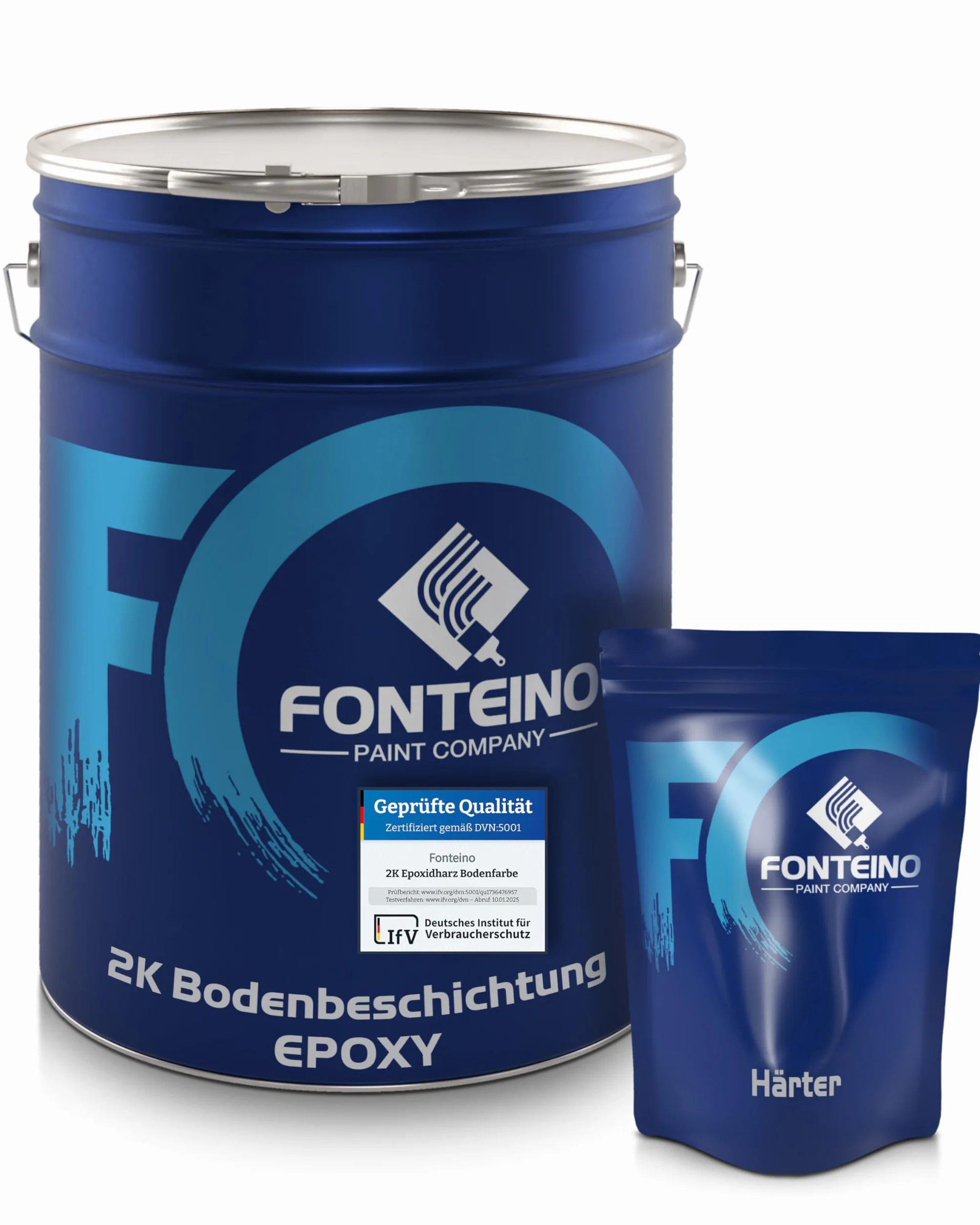 Peinture sol époxy garage béton terrasse atelier industriel Imperméabilisante Finition Satiné Noir 5KG