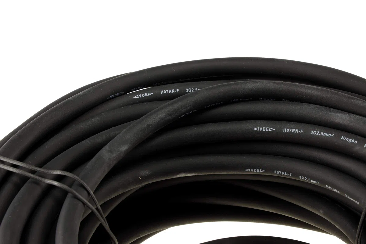 Rallonge CEE 25 m IP44 230 V H07RNF 3G2,5 Prise avec couvercle de protection