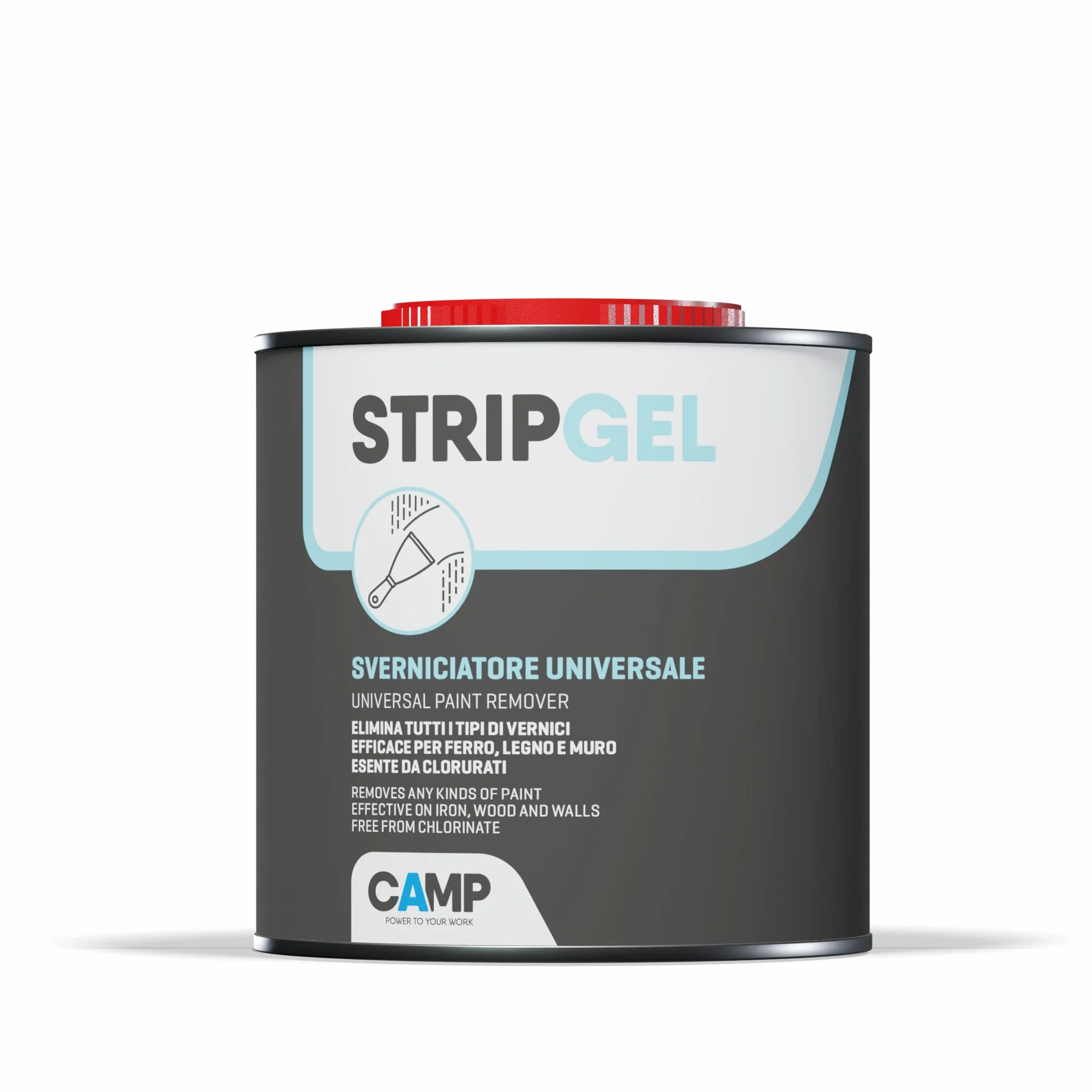 Camp STRIP GEL Décapant Professionnel Gel Rapide Bois Fer Mur 6x750ml