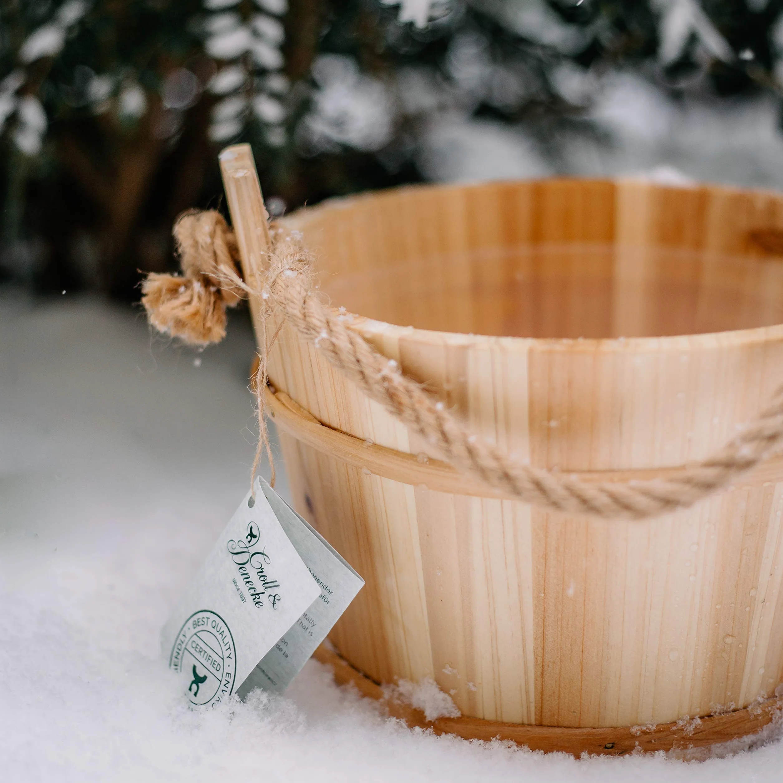 Croll & Denecke Seau en bois pour sauna Diamètre 28 cm