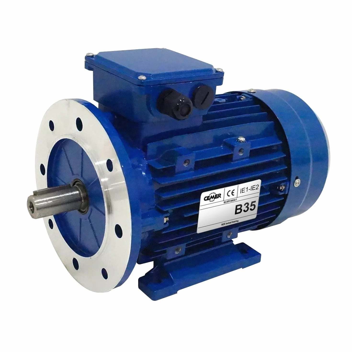 Silnik Elektryczny Trójfazowy 230/400 V 2 KM Cemer MS 1,5 kW 3000 obr/min IP55
