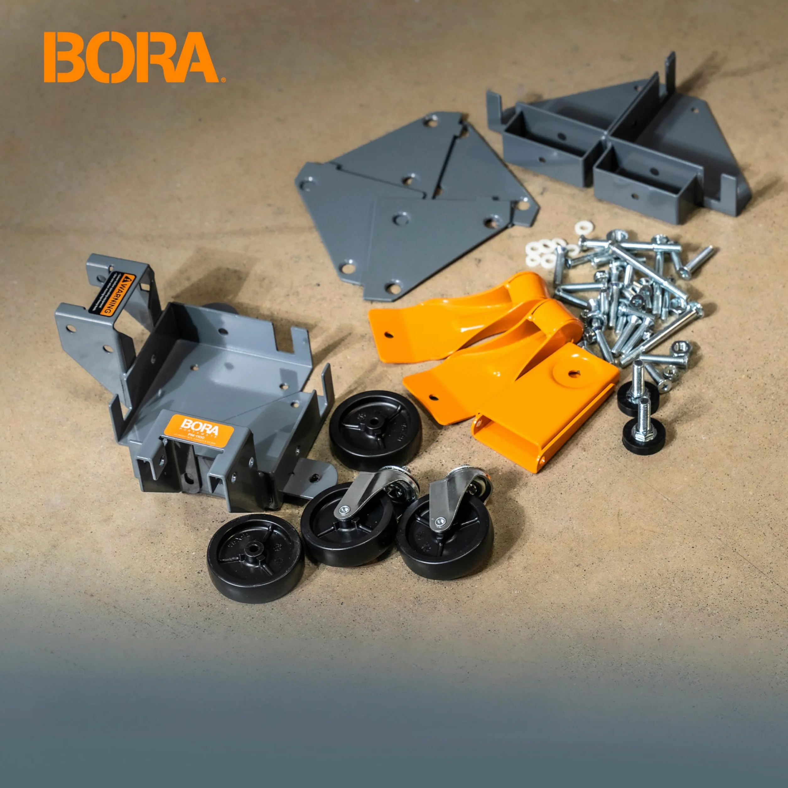 Portamate PM-1100 universel kit de base 400 livres noir