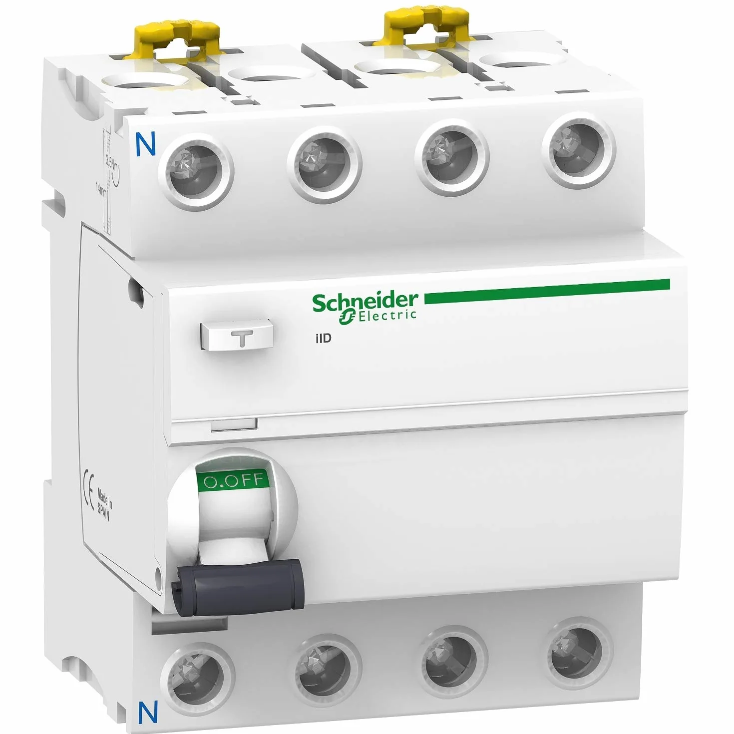 Schneider Electric Acti9 iID interrupteur différentiel 4P 63A 30mA type AC A9R11463