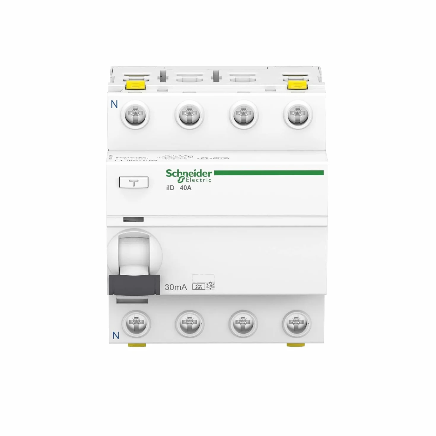 Schneider A9Z21440 Disjoncteur différentiel iID 4P 40A 30mA type A Blanc