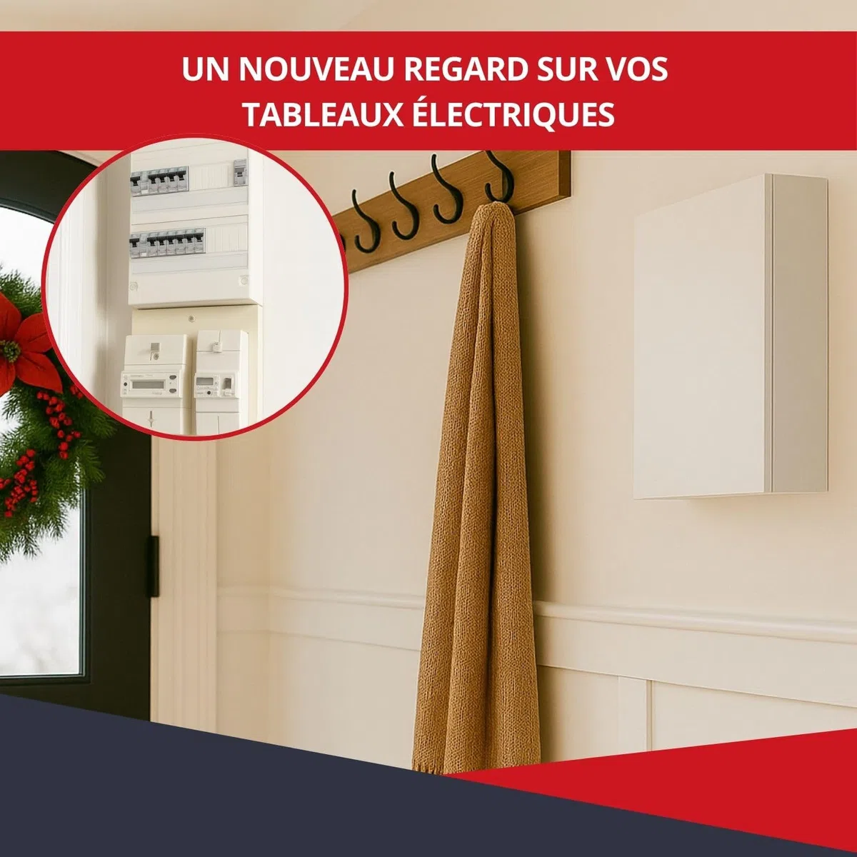 ATOLE Coffret d'habillage pour tableaux électriques en acier blanc 920x340x140 mm RCH400