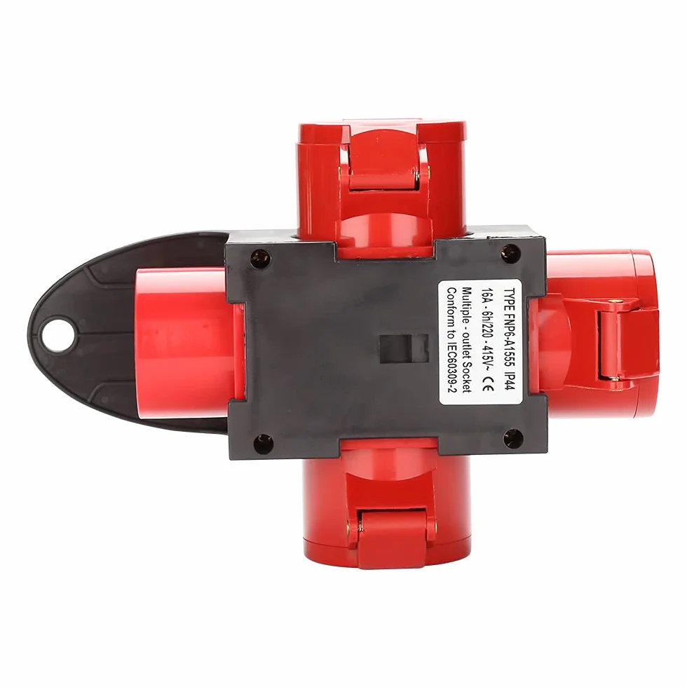 Sonnewelt Adaptateur répartiteur d'alimentation 3 prises CEE 400 V/16 A 5 pôles IP44