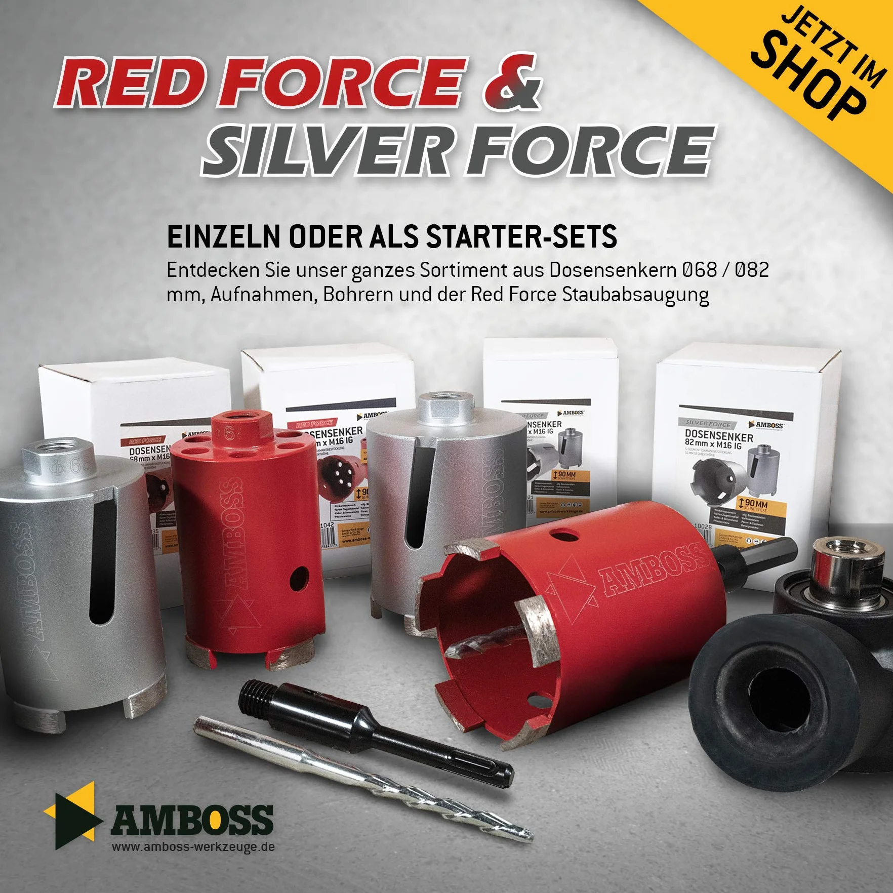 Kit d'aspiration pour carottier diamant Red Force