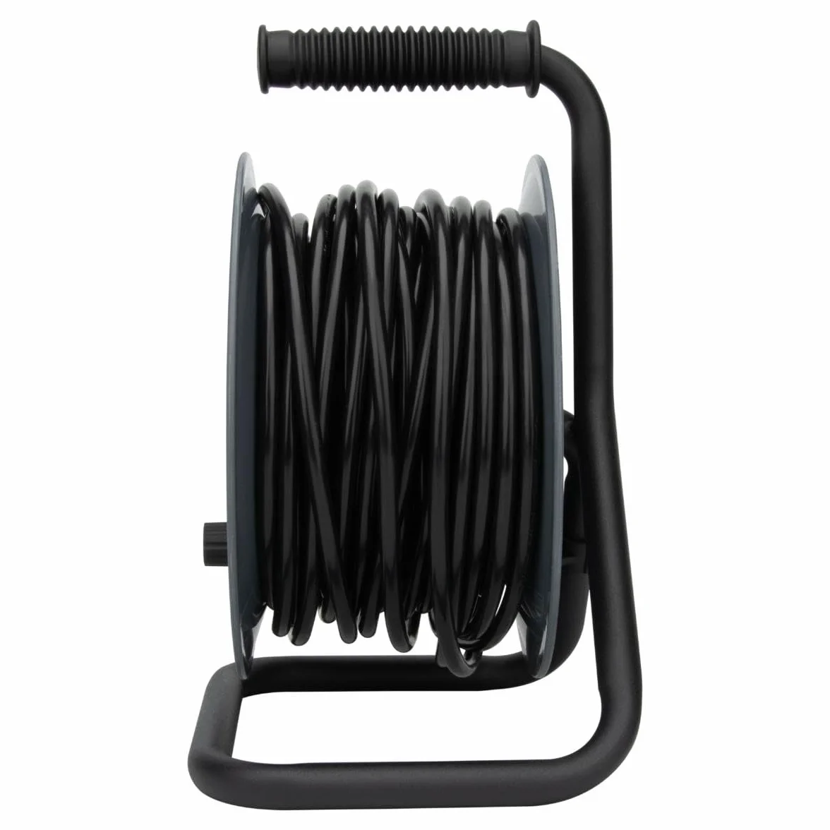 Enrouleur H05VV-F 4 Prises 3G1,5mm² 25m Coupe-Circuit Gris