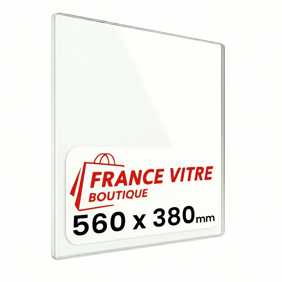 Vitre d’Insert pour cheminée 560 x 380 x 4 mm Haute température 800°C