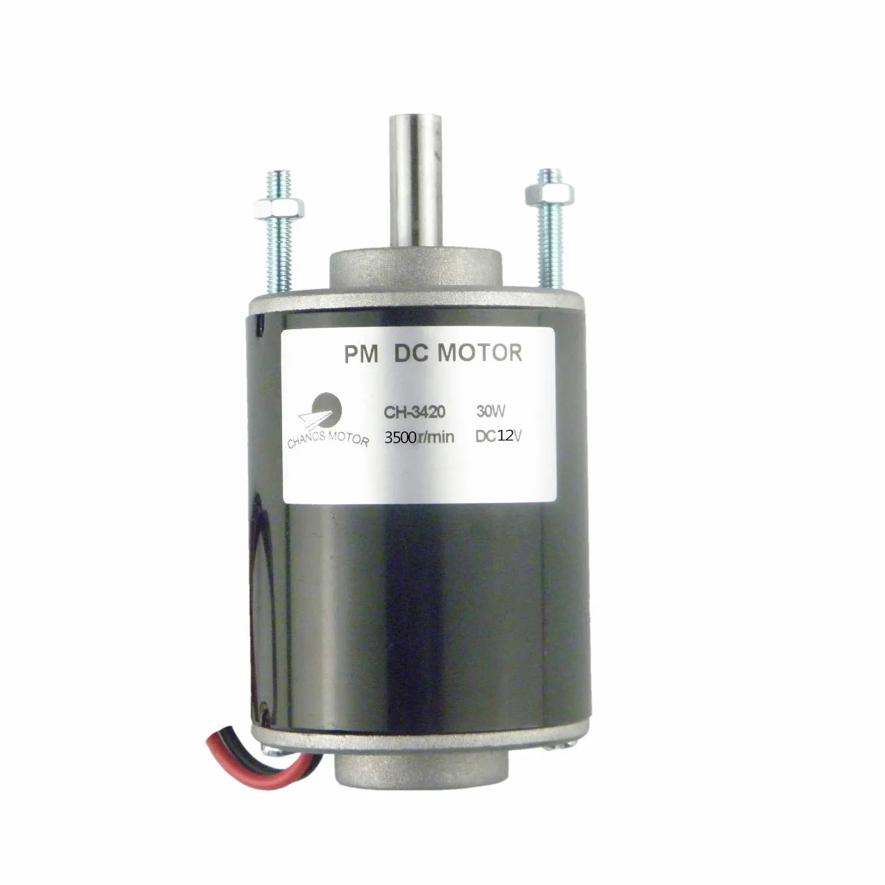 CHANCS CH-3420 Mini moteur électrique 12V DC 3500RPM arbre creux pour générateur DIY