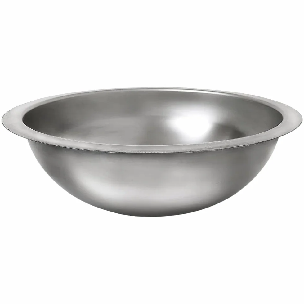 Évier Rond Inox Ø34 cm Cuisine Camping Caravane Sans Trou Robinet