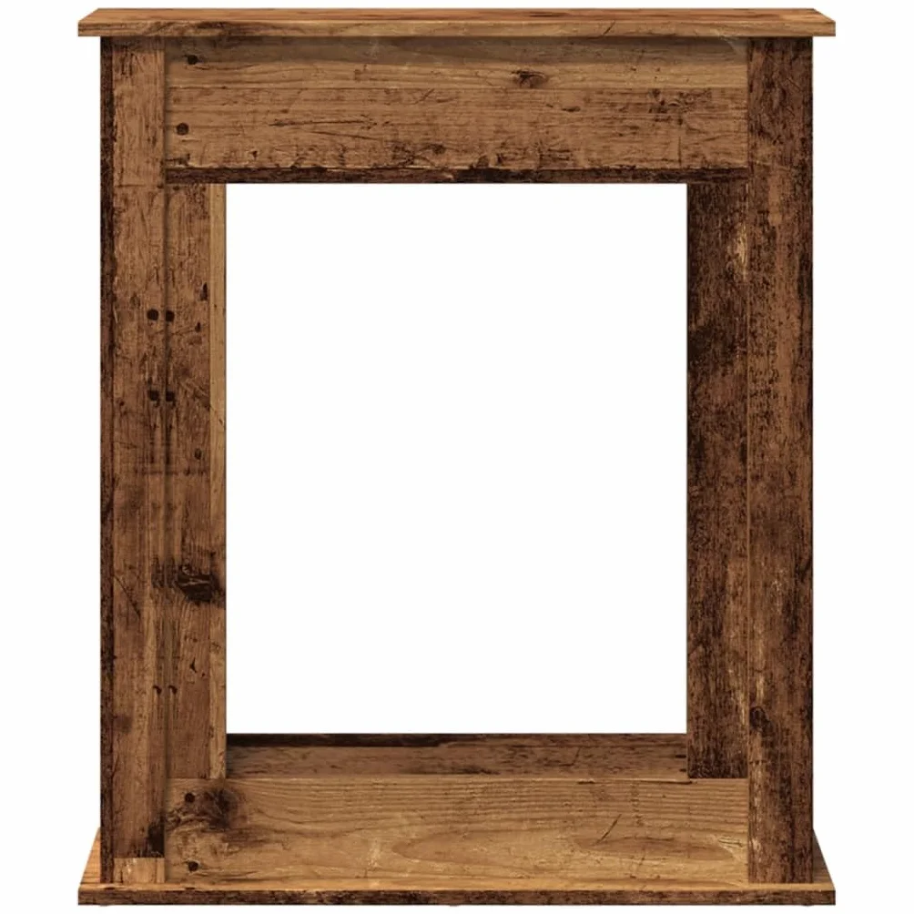 Cadre de cheminée vieux bois 75x20x87,5 cm bois d'ingénierie