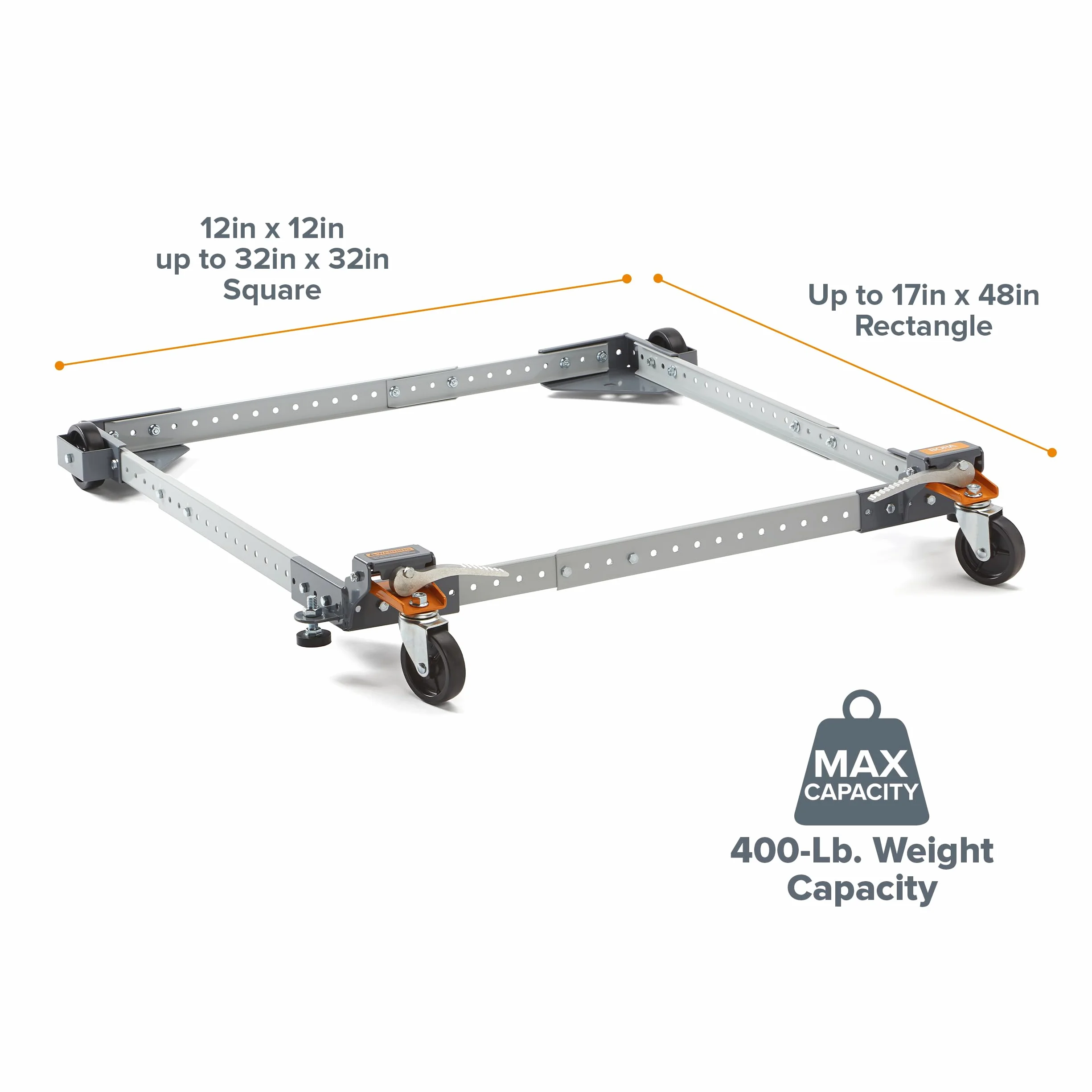 Bora Portamate PM-1000 Base Mobile Universelle réglable pour Outils Lourds