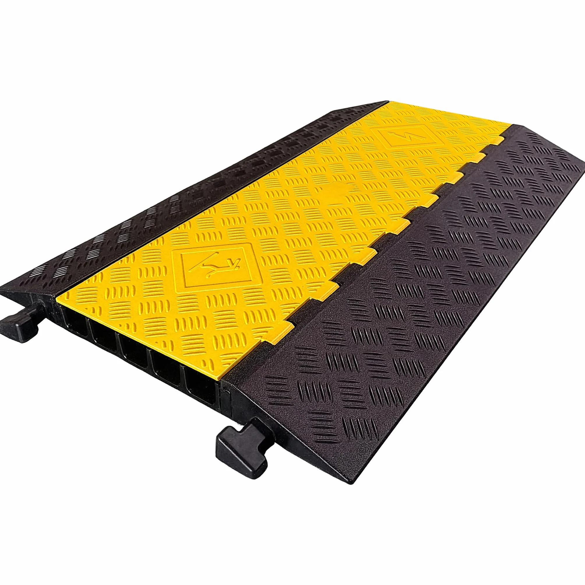 Rampe Passe-Câbles Résistante 7,5 t Protection Extérieur Étanche Caoutchouc Dur Rabattable Arko