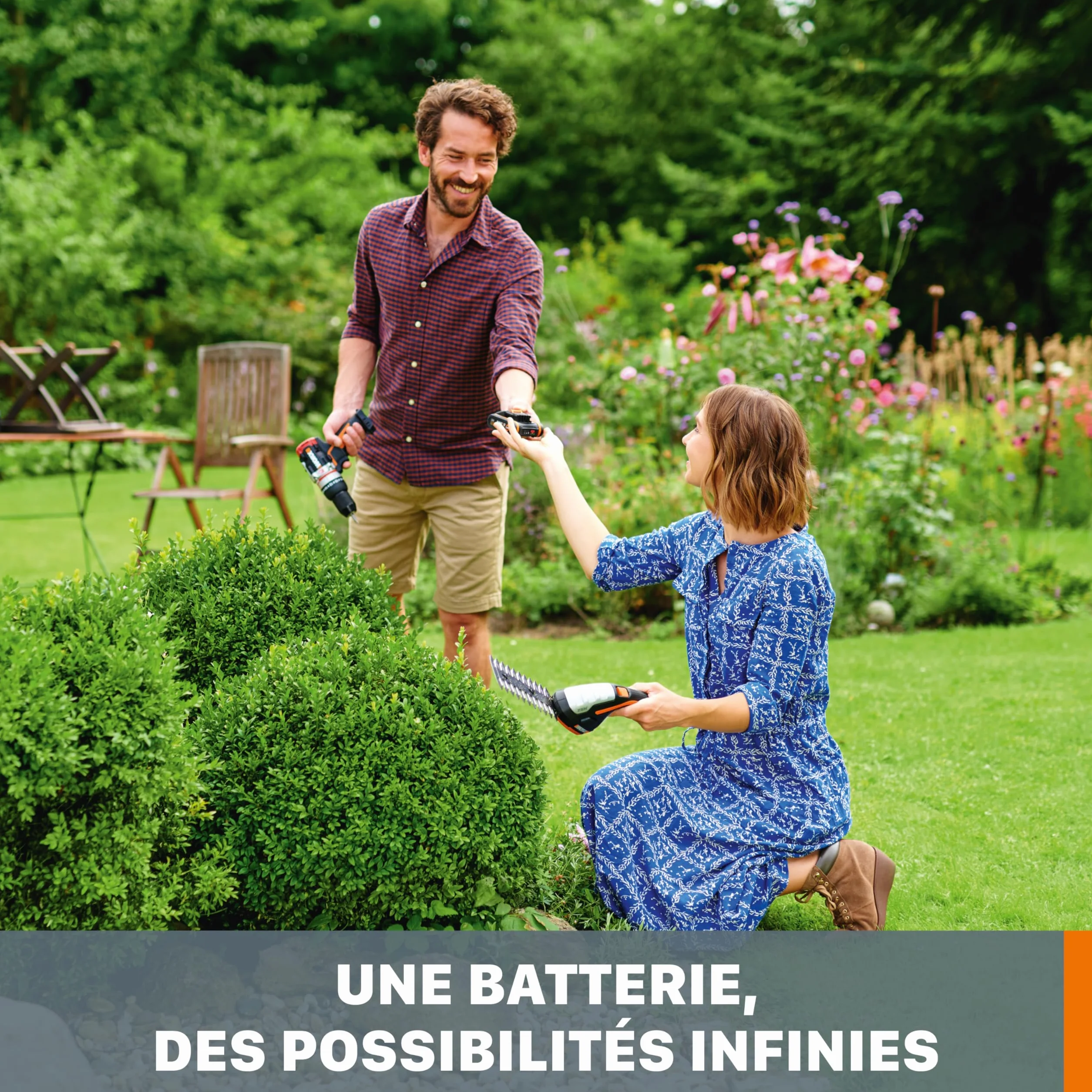 Worx WA3644 Batterie Lithium-Ion 20V 4Ah PowerShare Pro Haute Performance Longue Durée