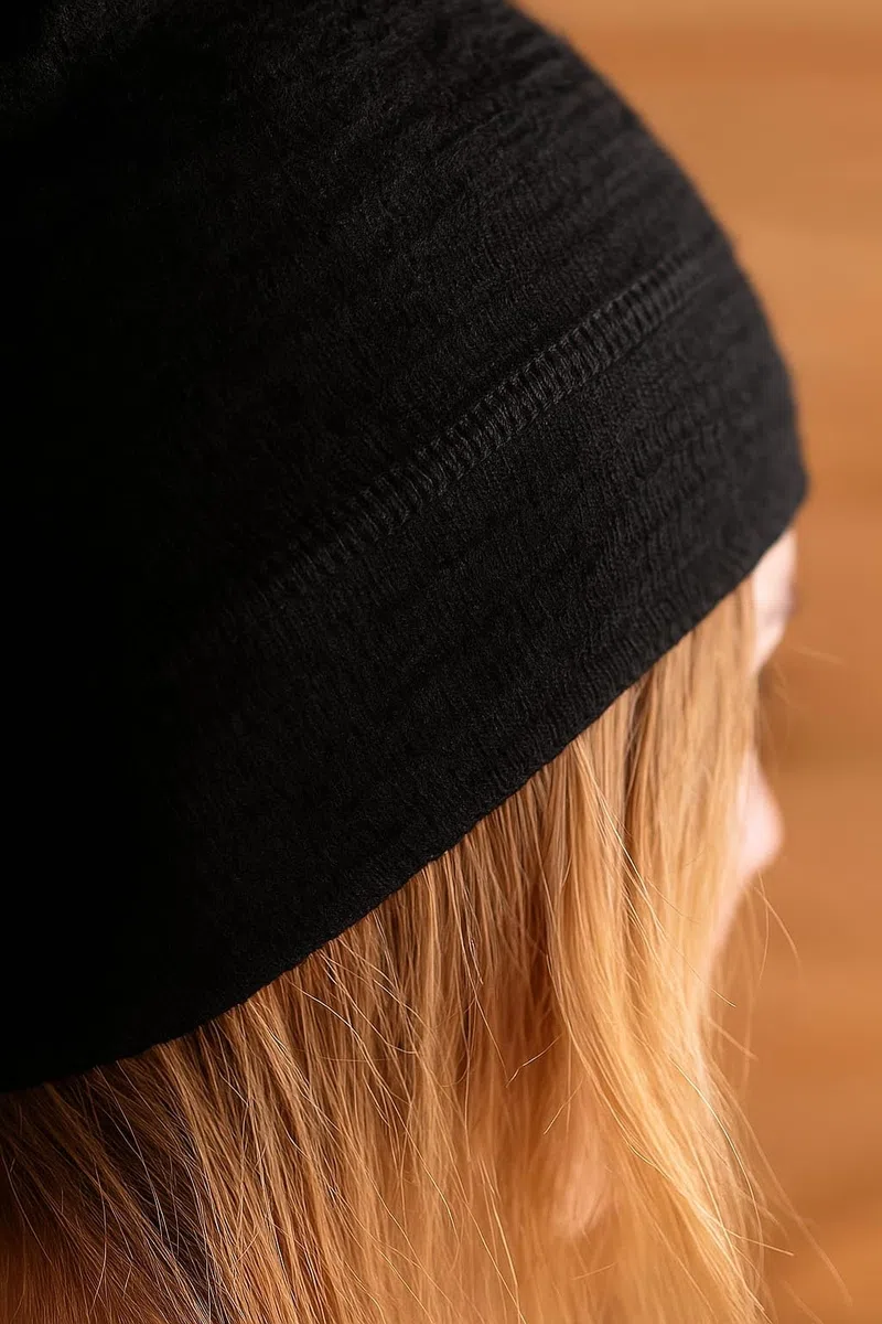 Bonnet de sauna 100 % laine mérinos, accessoire de sauna unisexe