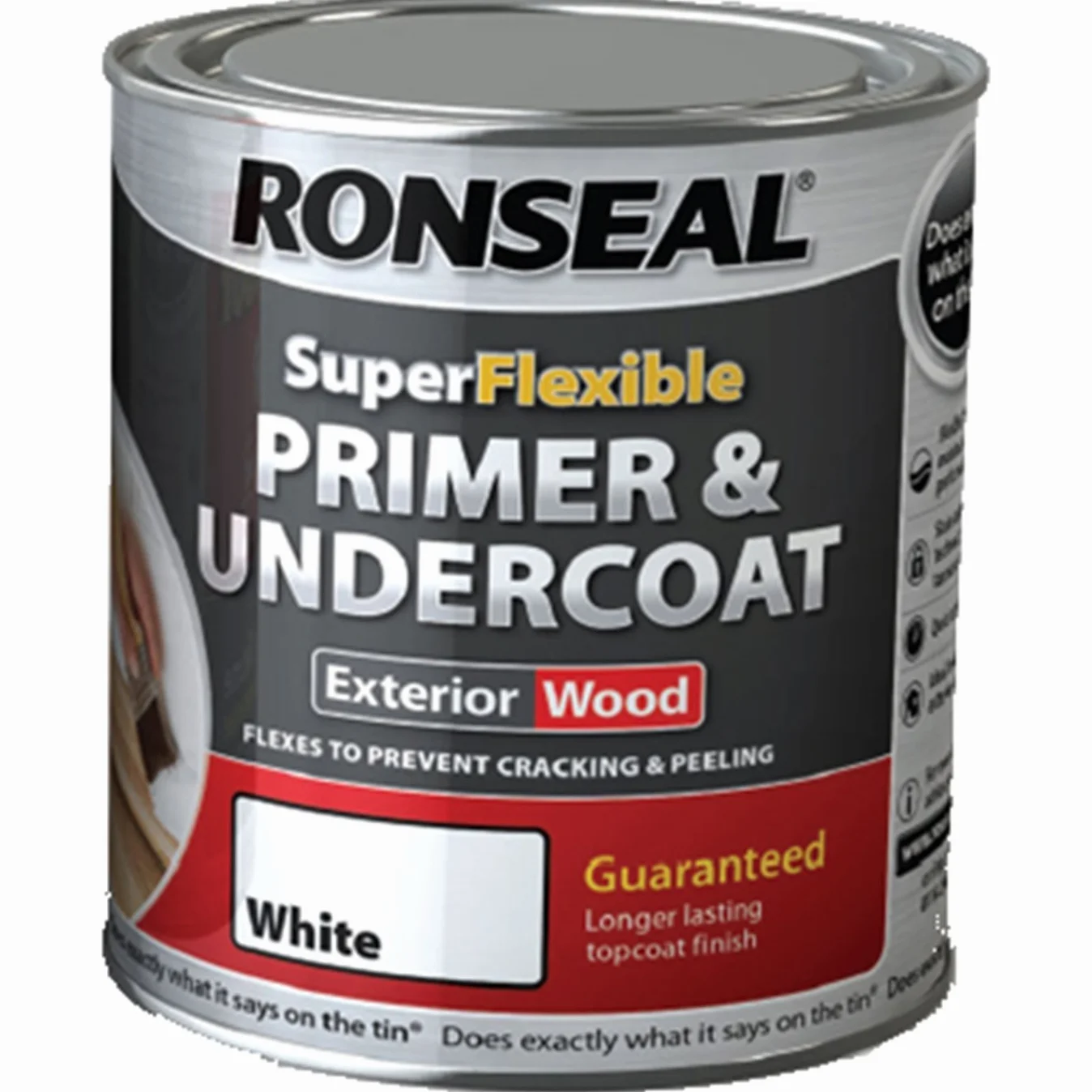 Ronseal SuperFlexible Apprêt et sous-couche pour bois 750 ml Blanc
