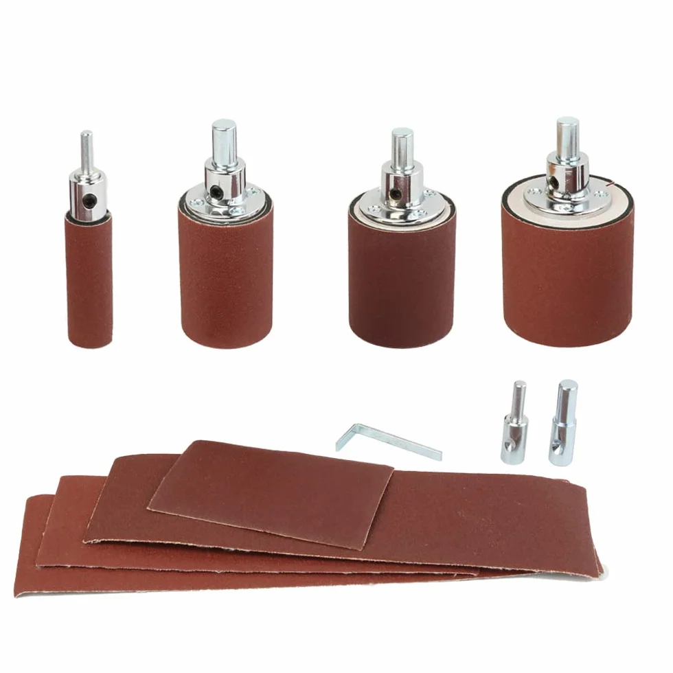Lot de 4 cylindres de ponçage pour perceuse O'SKOOL
