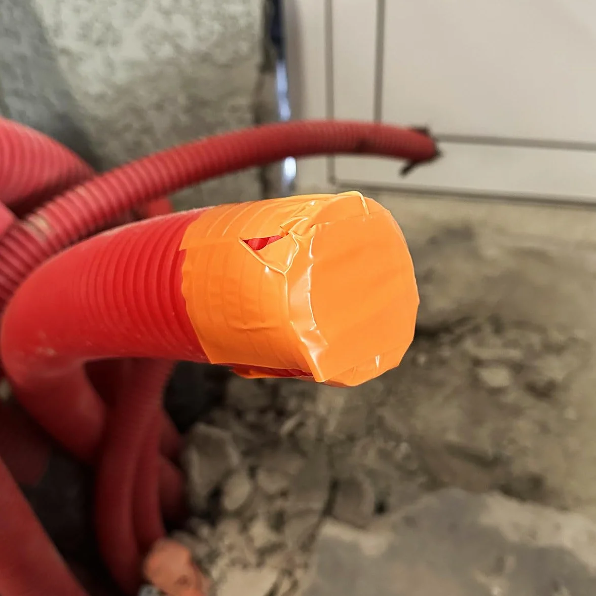Tecplast Lot de 6 Rubans adhésifs PVC orange 50 mm x 33 m - Rouleau adhésif de chantier