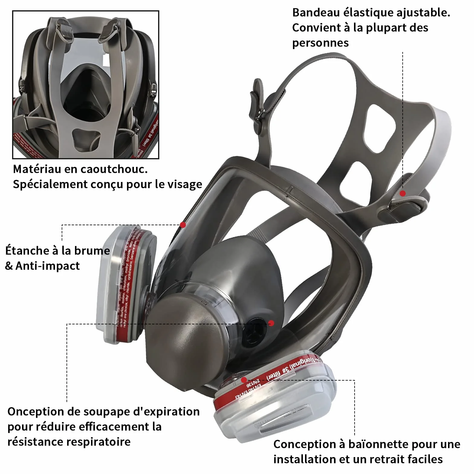 Faburo Protection Respiratoire Réutilisable