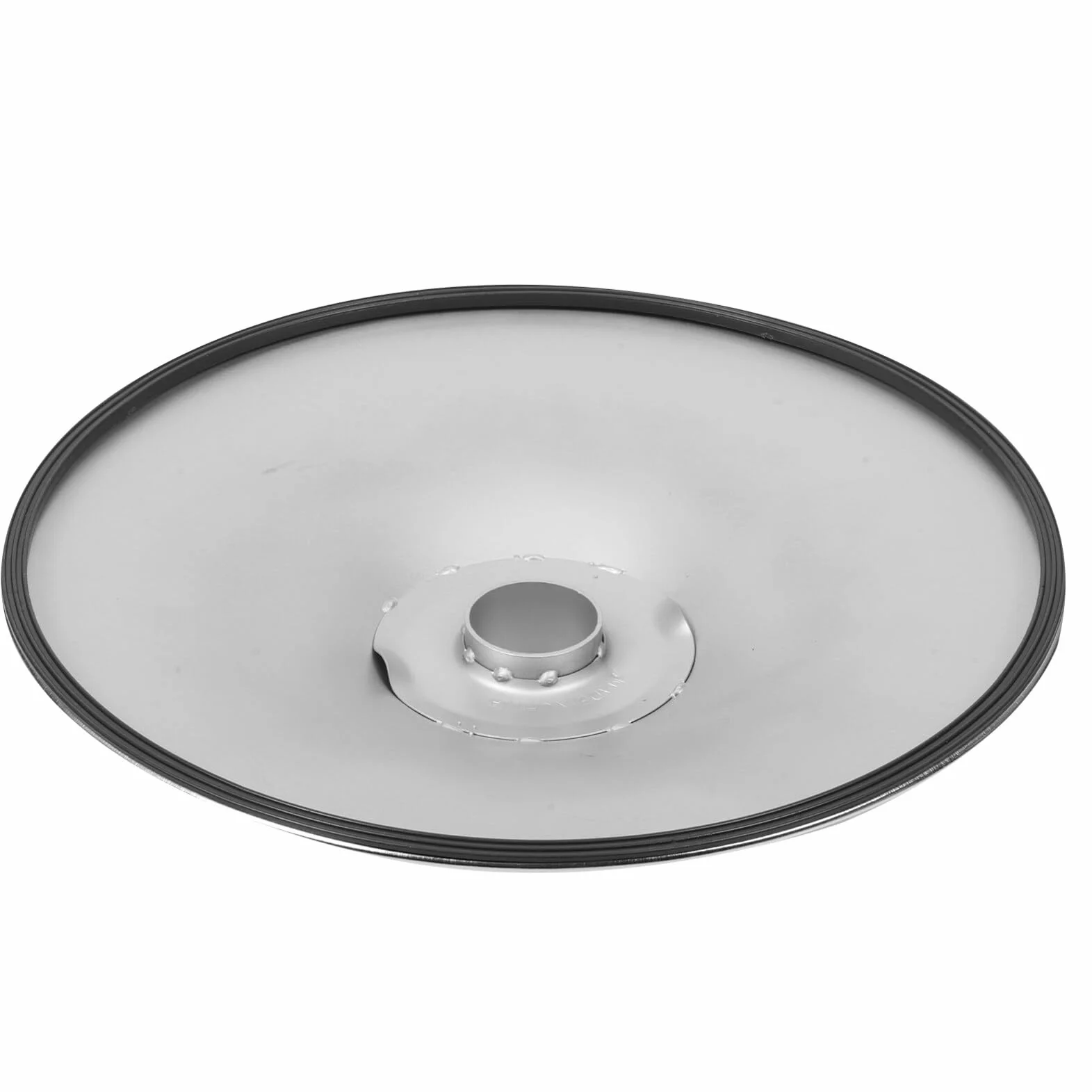 Socle Pivotant Fauteuil Salon Barbier Acier Inoxydable Robuste Argenté Accessoire Coiffure