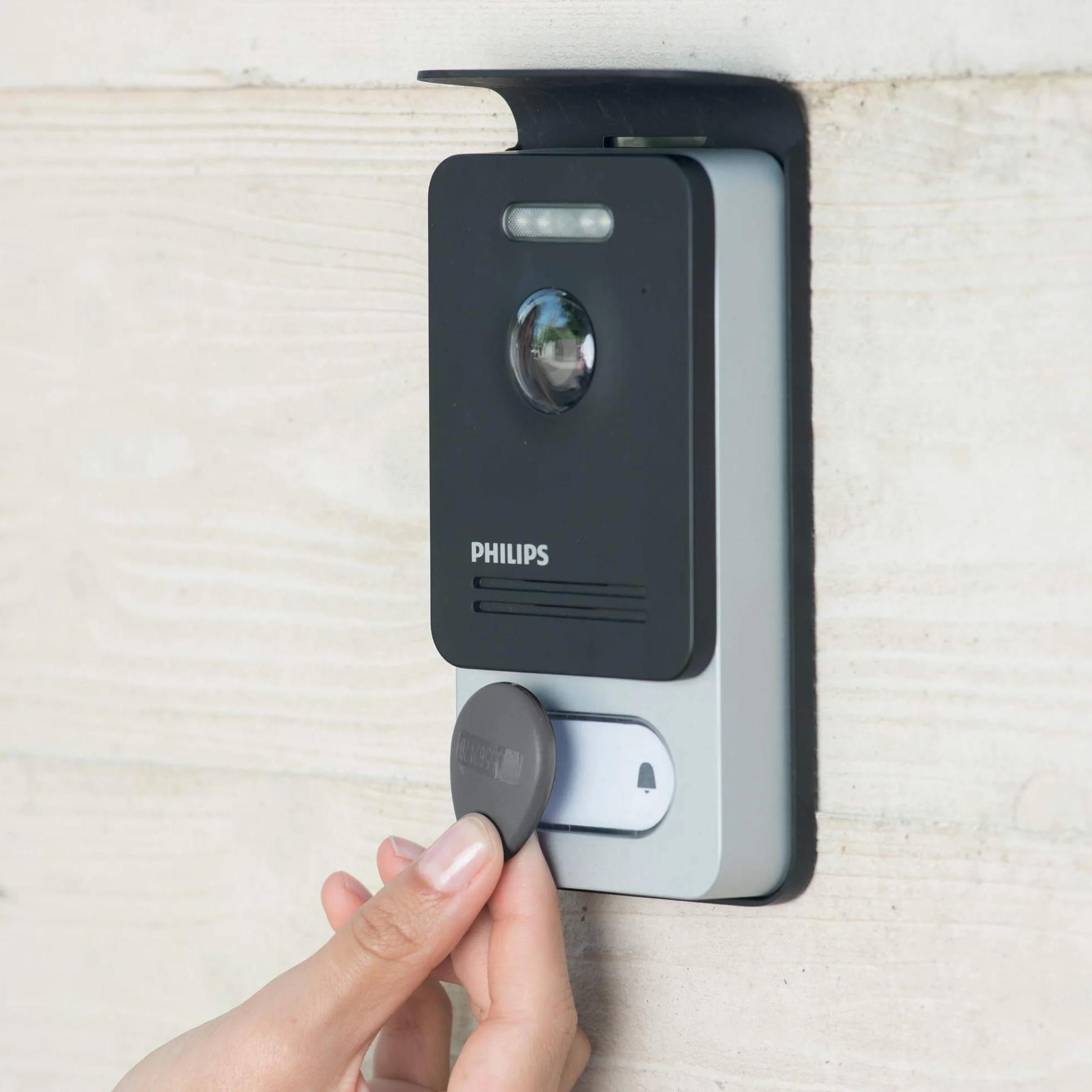 Philips WelcomeEye Connect 2 Visiophone Connecté Écran Tactile 7 Pouces Contrôle Application Smartphone Badges RFID Vision Nocturne 130 Degrés