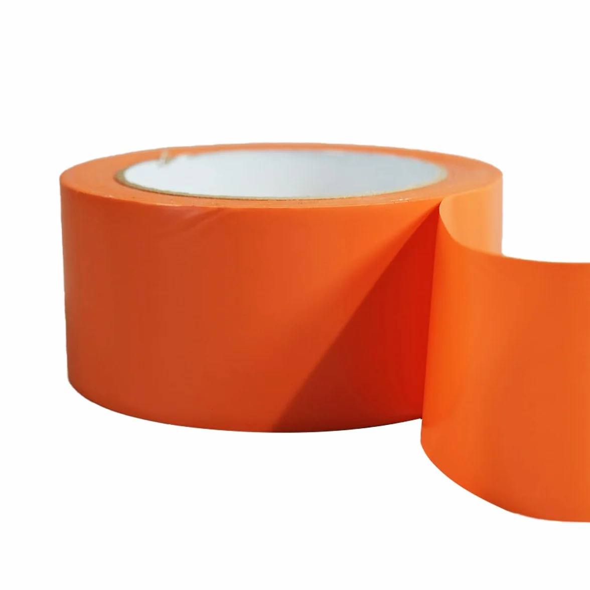 Tecplast Lot de 6 Rubans adhésifs PVC orange 50 mm x 33 m - Rouleau adhésif de chantier