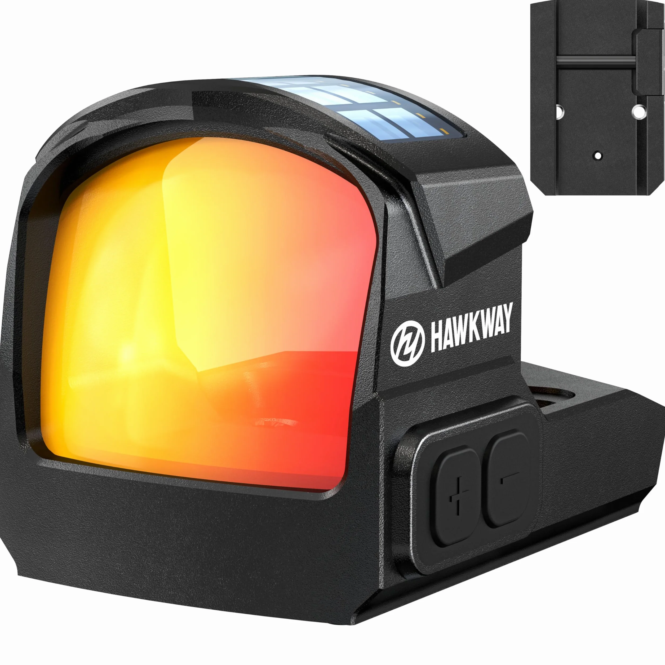 HAWKWAY Solaire Interrupteur à LED Rouge sans Parallaxe