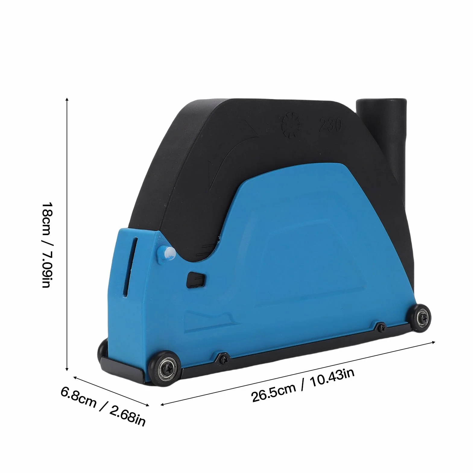 FTVOGUE Carénage Anti-Poussière pour Meuleuse d'Angle 180 230, Profondeur Réglable avec Connexion Aspirateur