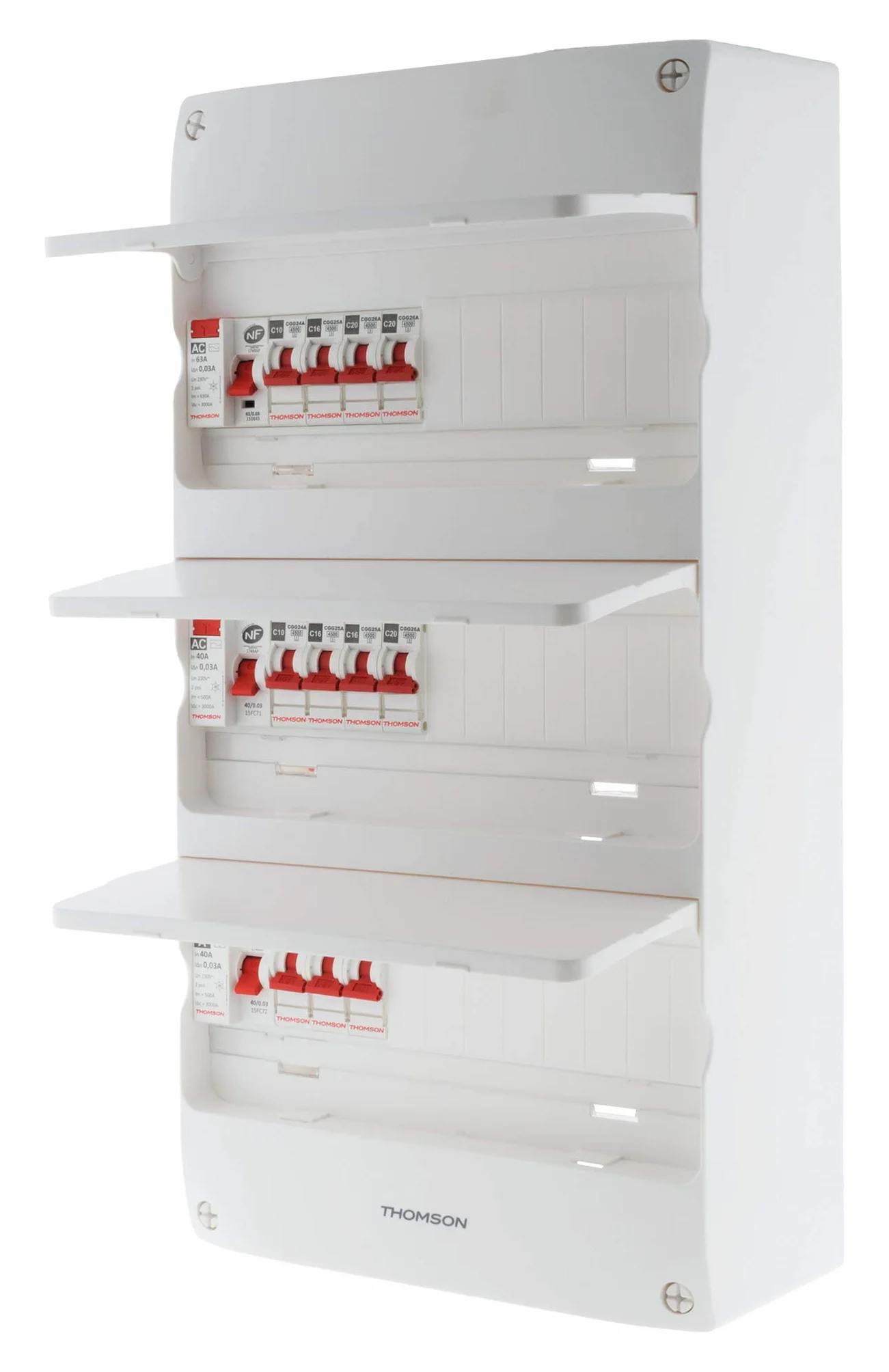 Thomson Coffret électrique 3 rangées 39 modules Idéal T4