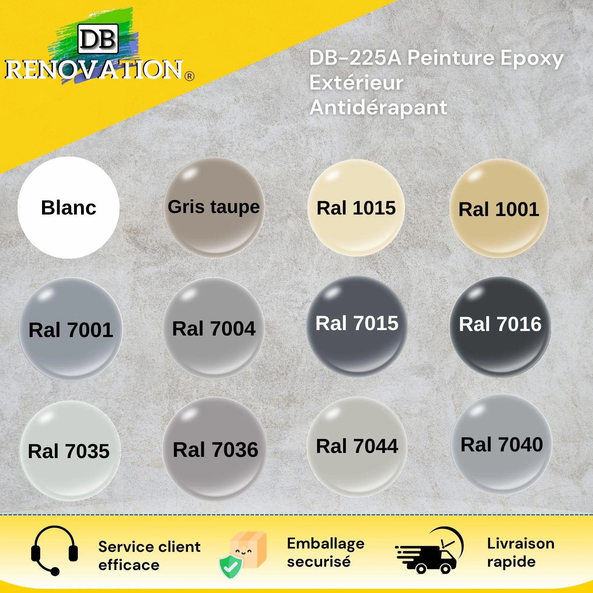 Kit Antidérapant Résine Epoxy Sol Terrasse Sable de Quartz Gris Clair 5KG Peinture Béton Extérieur