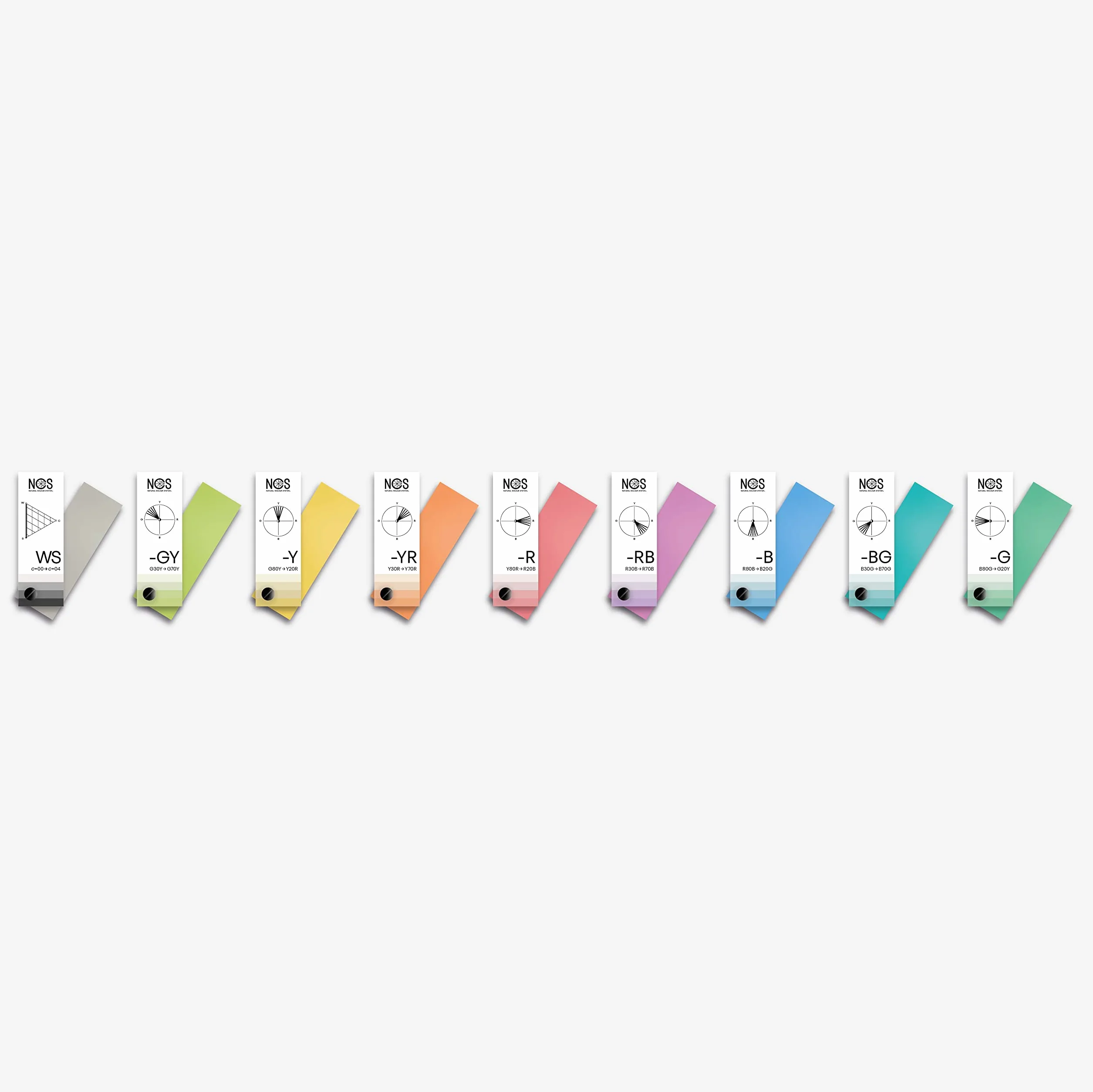 Bloc NCS-Block Colortton 2050 – Palette de couleurs standard NCS 2050, 2,7 kg, 38 x 14,5 x 10 cm