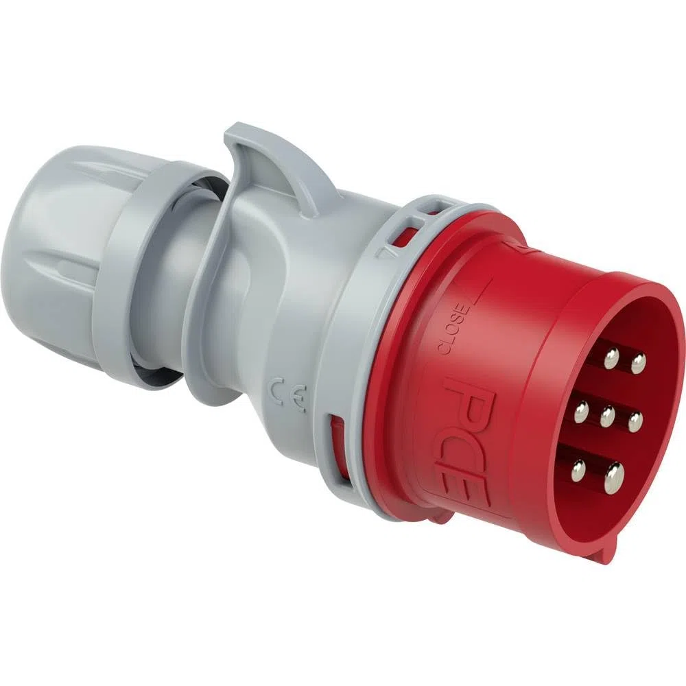PCE Mâle CEE 16 A 7 pôles 400 V Rouge Gris 1 pc(s)