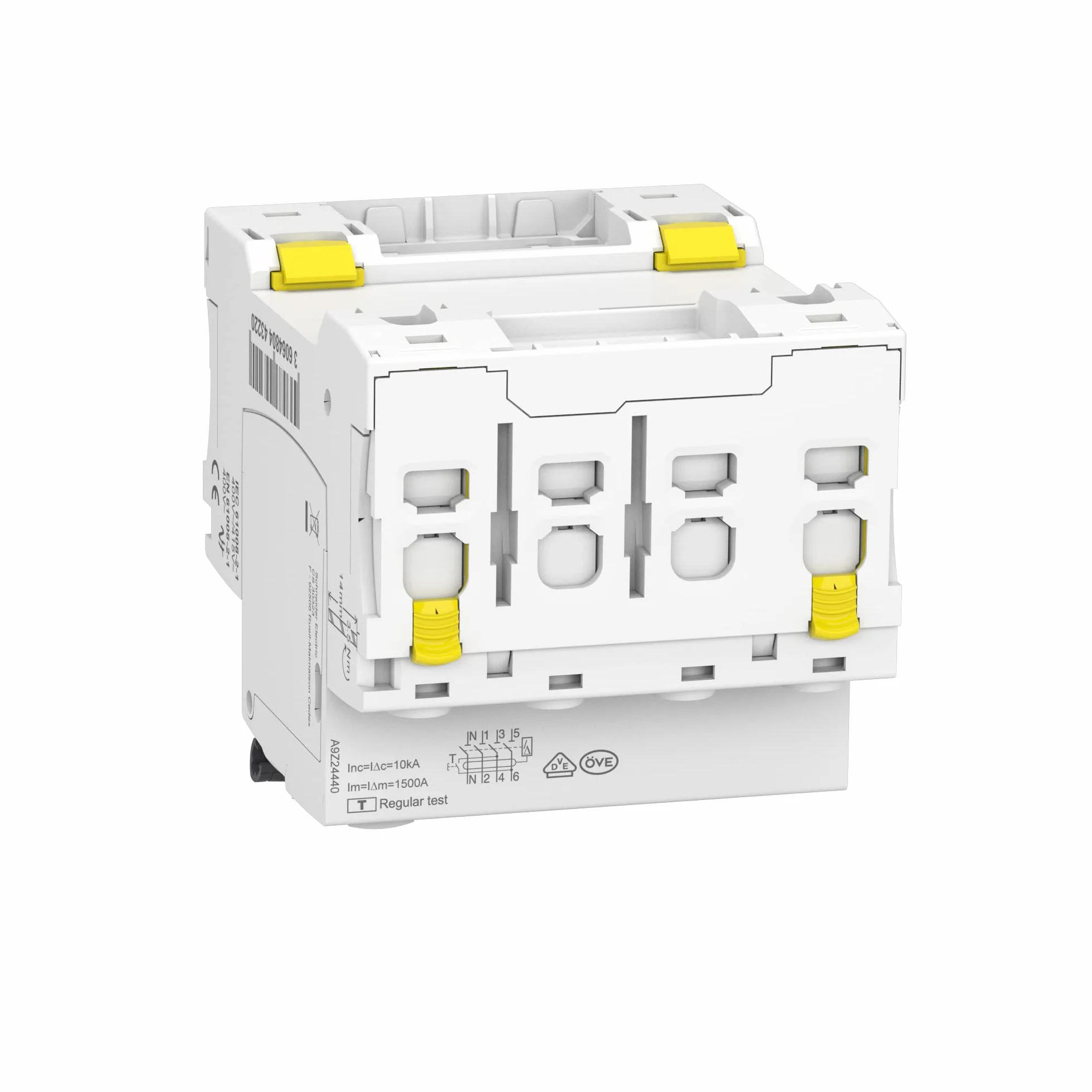 Schneider A9Z24440 Disjoncteur différentiel iID 4P 40A 300mA Type A Blanc