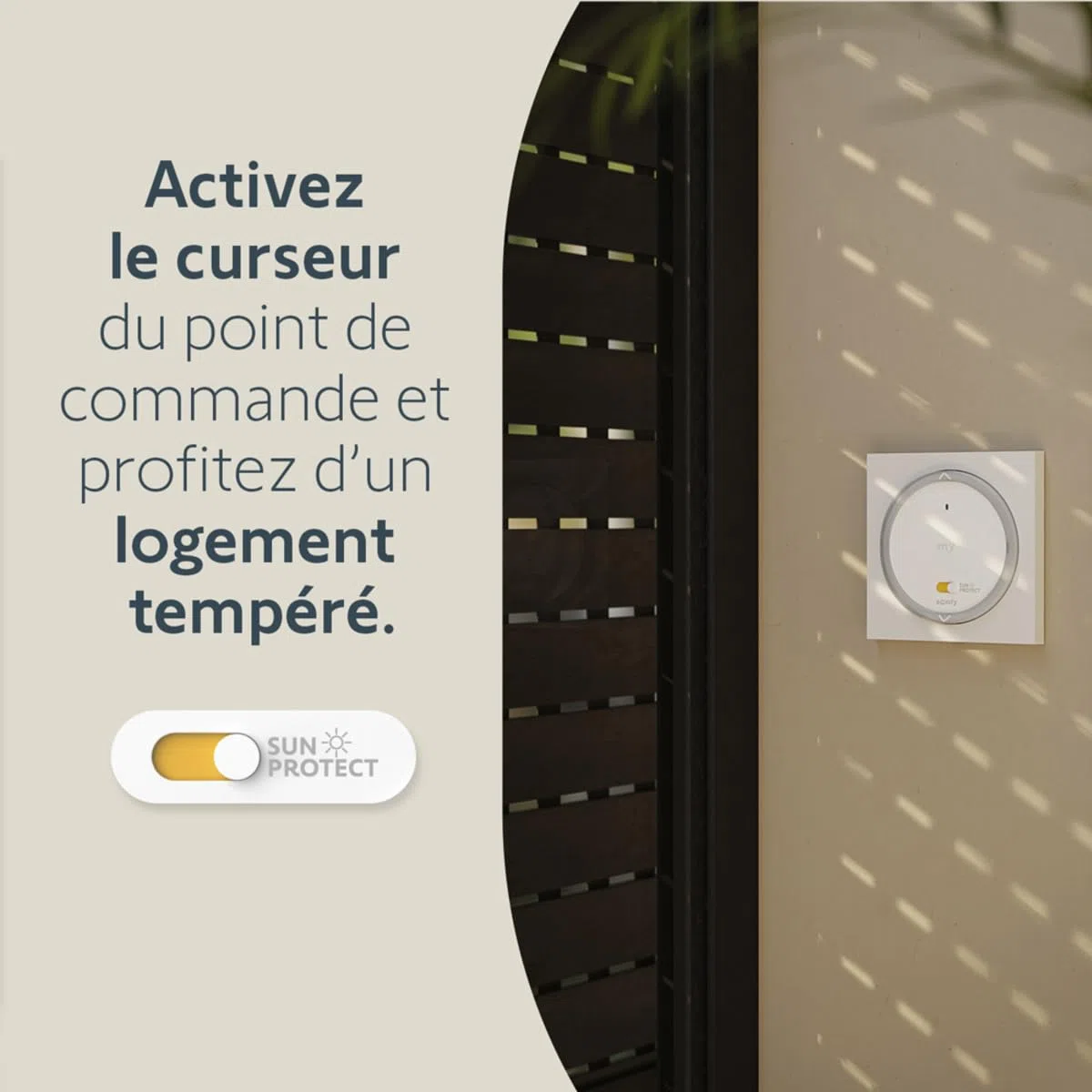 Somfy Télécommande émetteur Amy Sun Protect io Capteur de Température Compatible Tahoma Switch