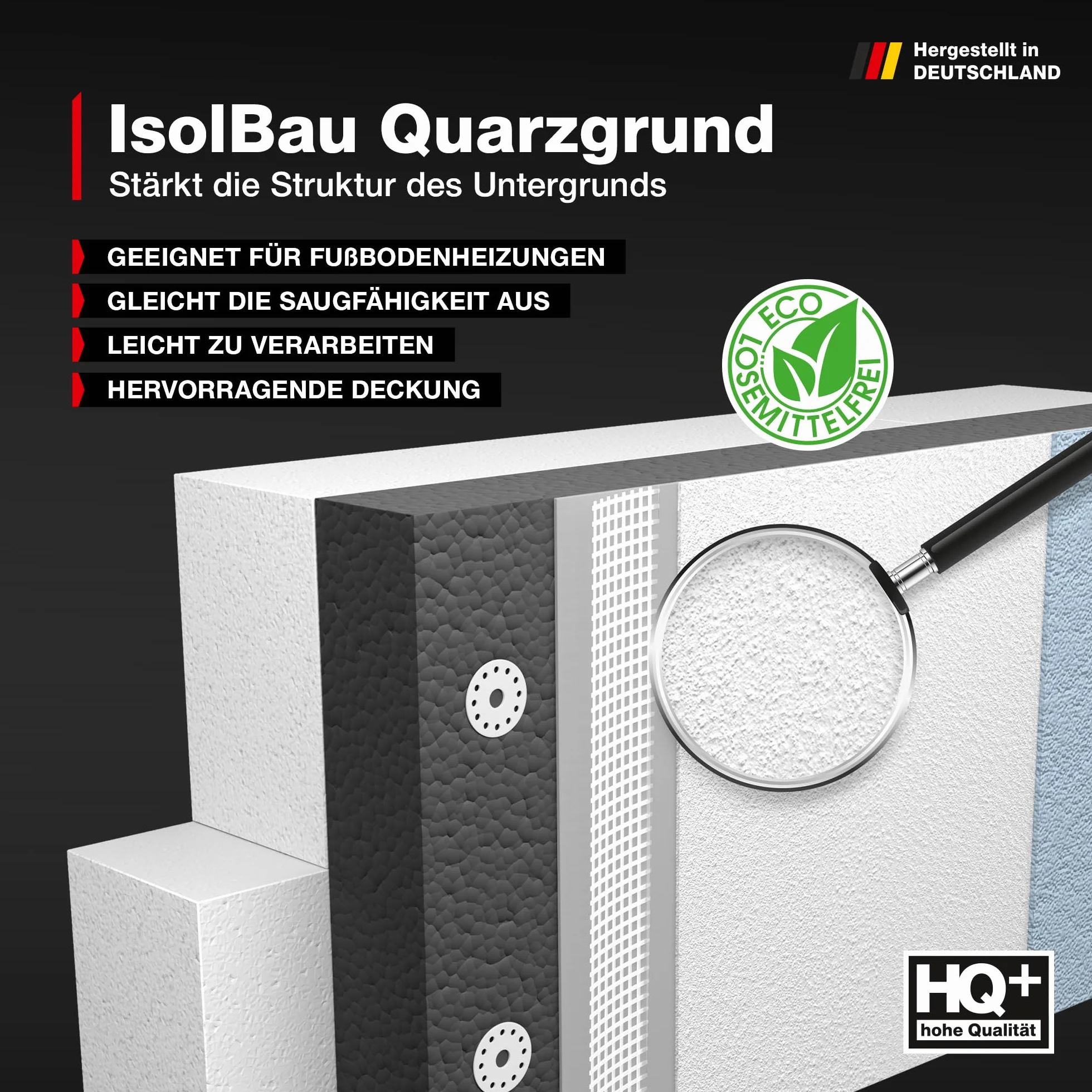 Isolbau Primaire en quartz 15 kg Imperméable résistant au gel intérieur extérieur