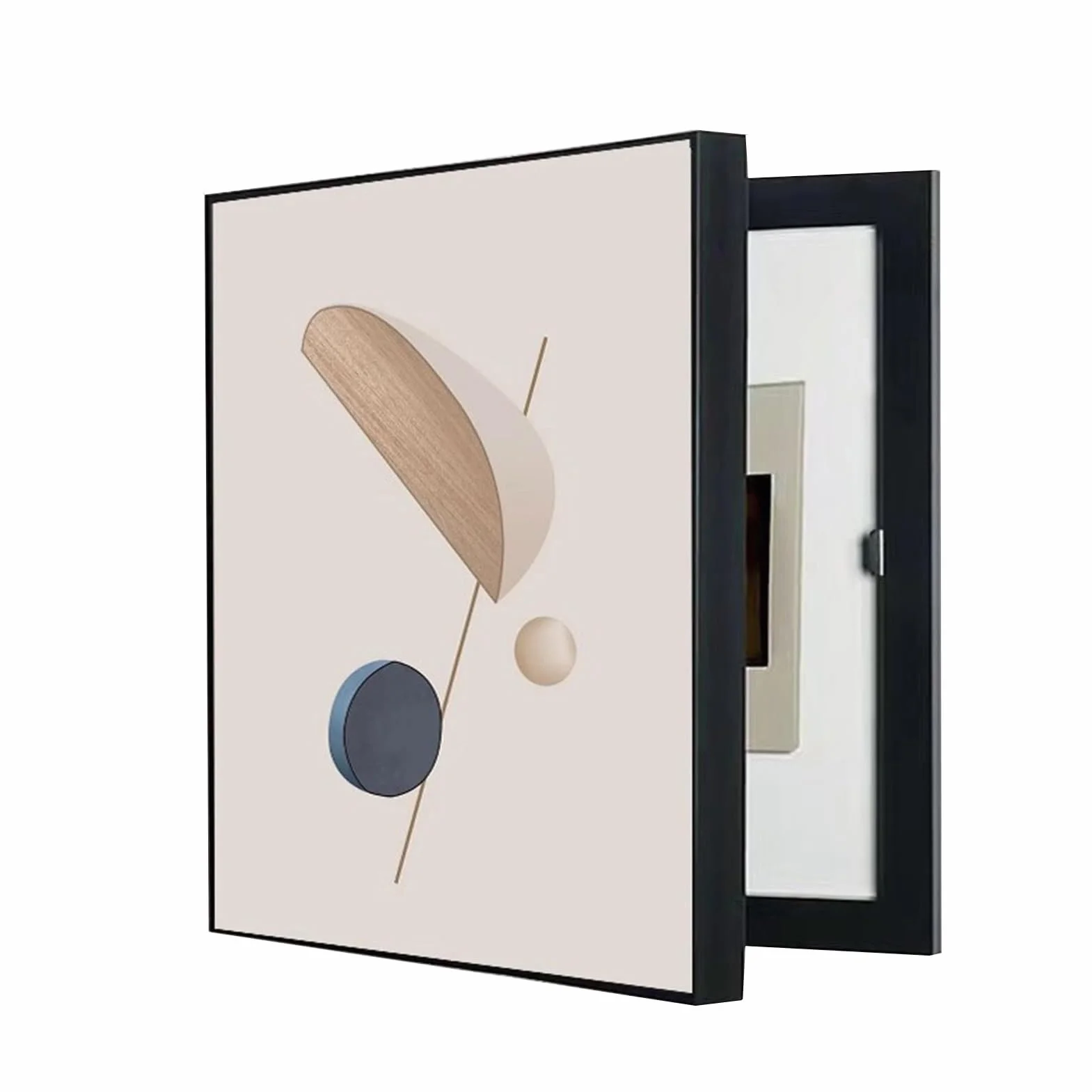 Cache Compteur Electrique Décoratif Tableau Electrique Art Mural 60x80cm