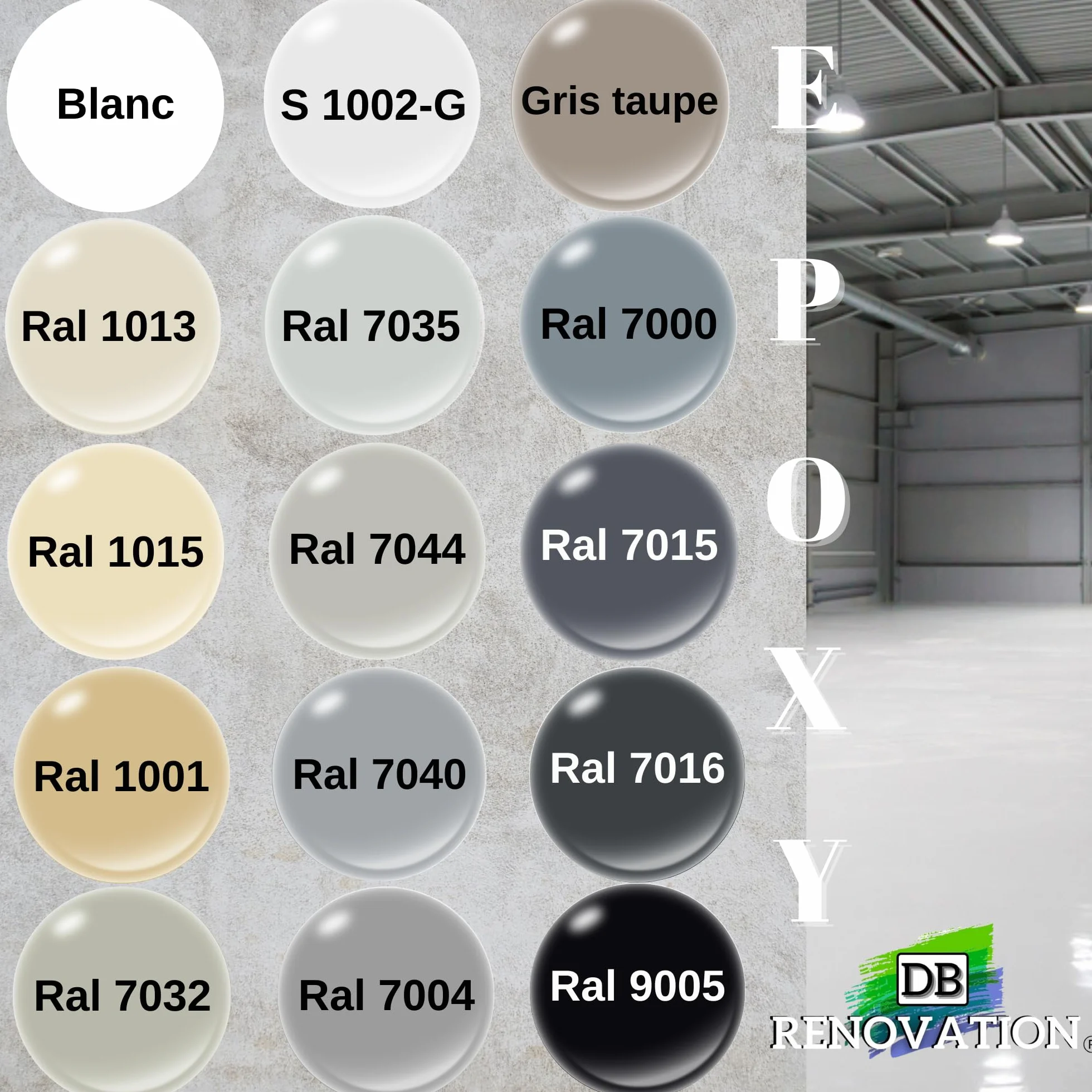 Peinture Résine Epoxy sol béton Garage Gris fenêtre 4,5KG Trafic intense Etanche