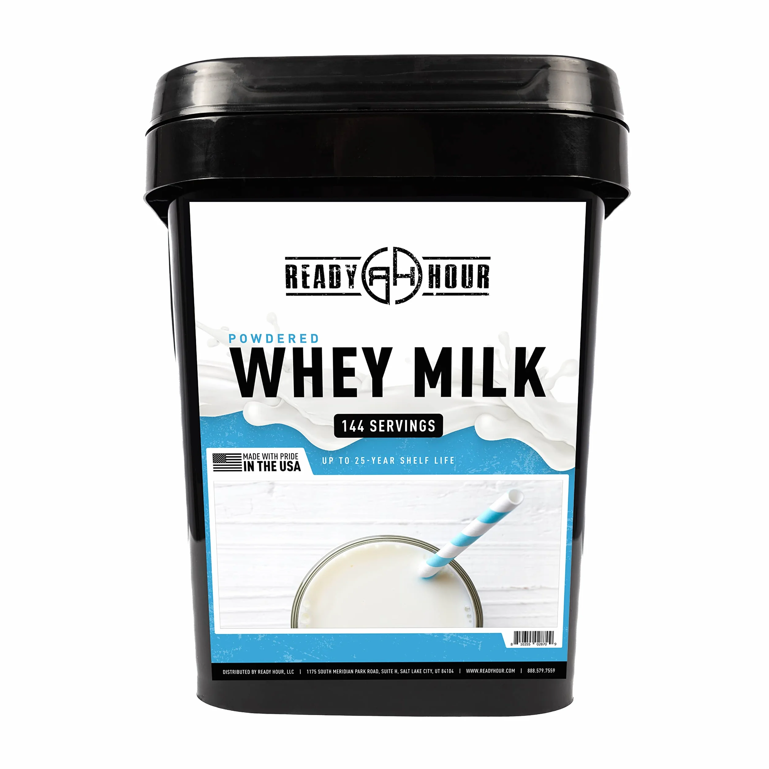 Ready Hour Lait en poudre en vrac, lactosérum non périssable, durée de conservation 25 ans, approvisionnement alimentaire d'urgence portable