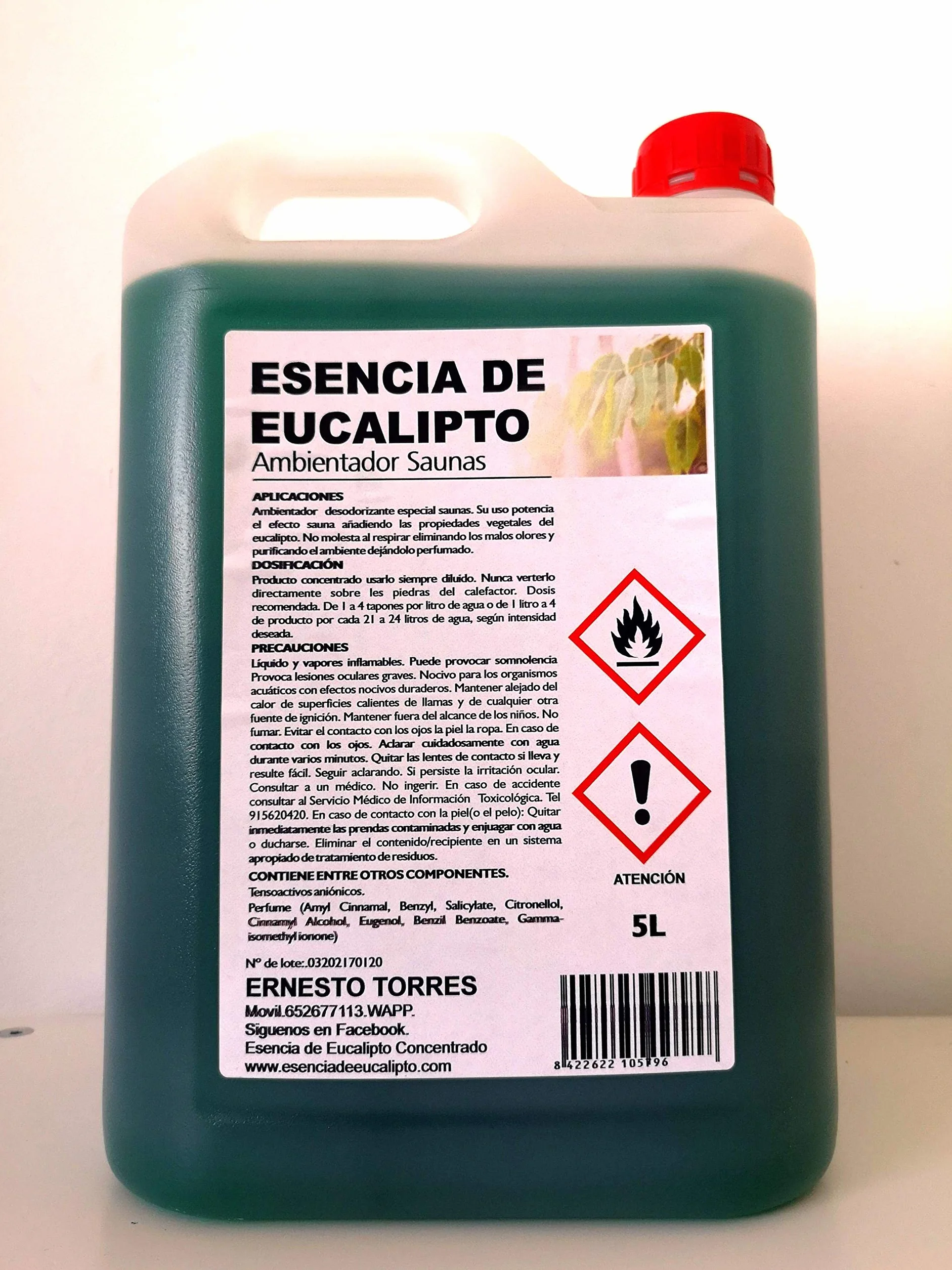 Essence d'Eucalyptus pour Sauna et Hammam 5L