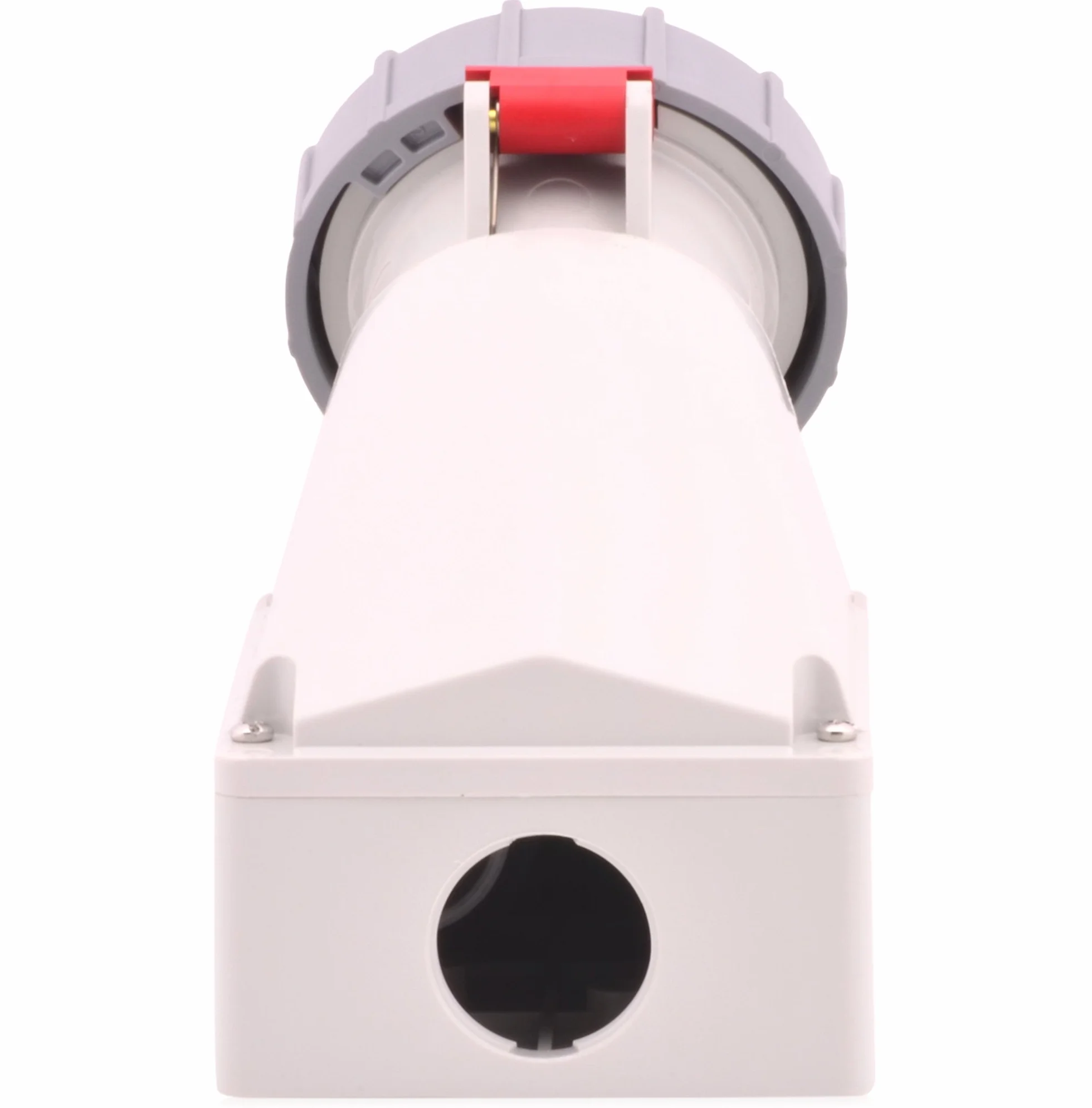 Prise murale CEE 63A 400V IP67 5 pôles 6h rouge/gris IEC60309