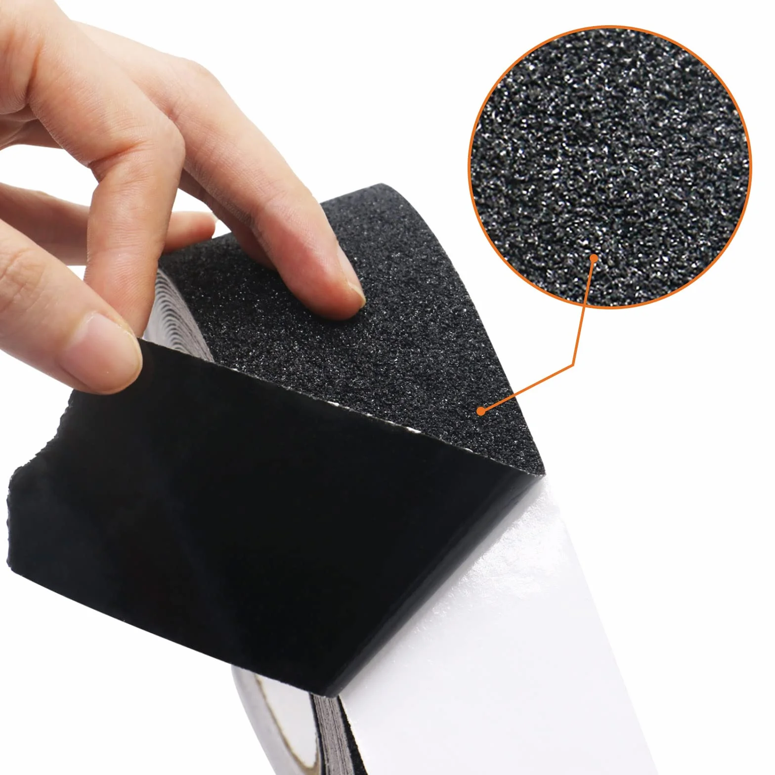 BOMEI PACK Ruban adhésif antidérapant 50 x 10 cm lot de 2 noir