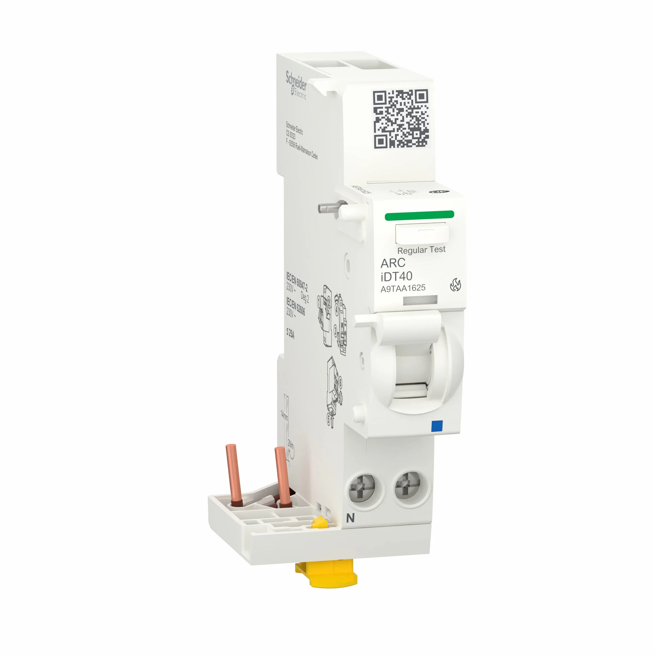 Schneider Electric Acti9 Active iDT40 moduł detektor łuku 1PN 25A A9TAA1625